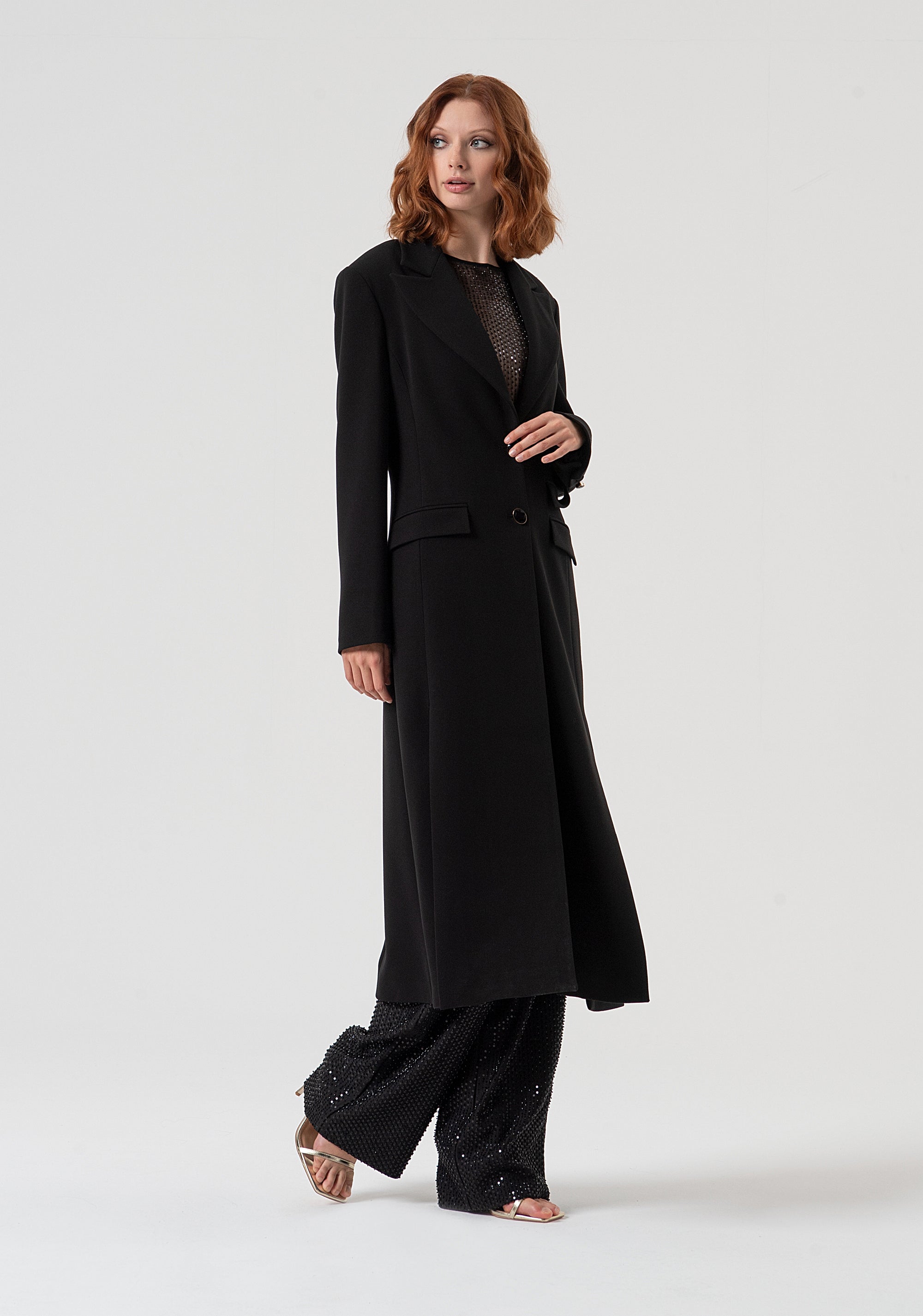 Long coat regular fit single breasted Fracomina FQ25WC1002W48701-053-2
