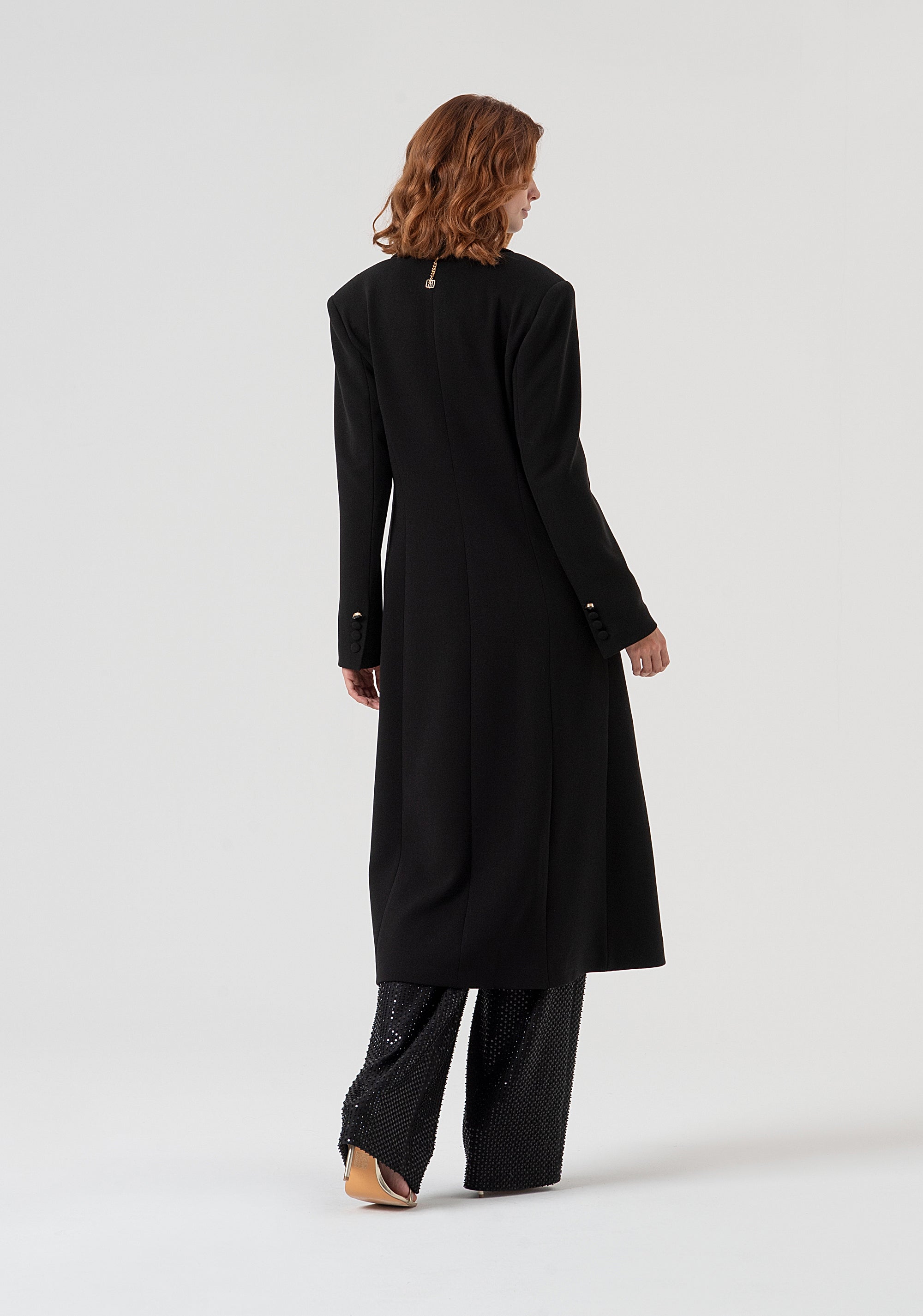 Long coat regular fit single breasted Fracomina FQ25WC1002W48701-053-4
