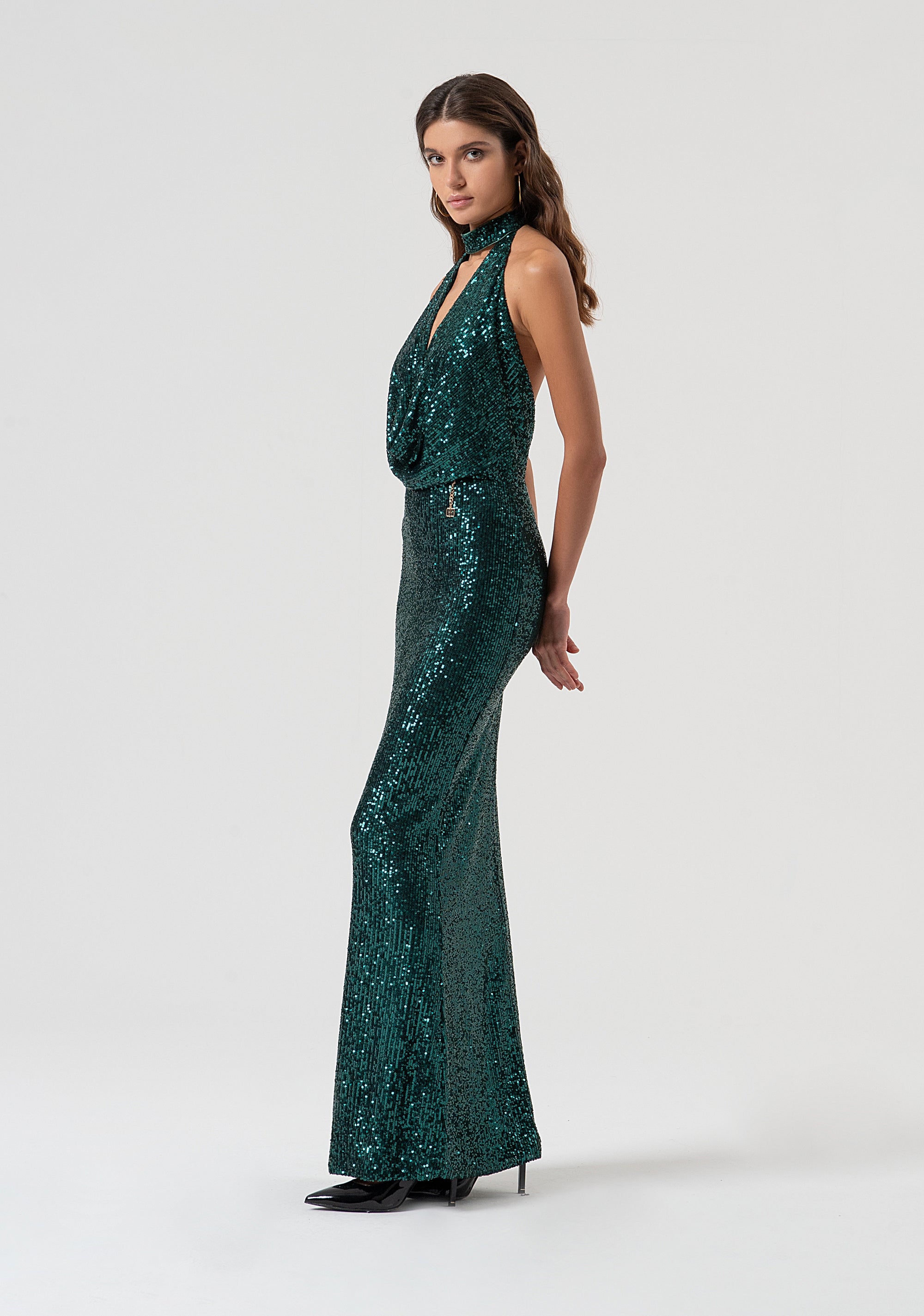 Dress sleeveless with sequins Fracomina FQ25WD3012W706N6-T70-2