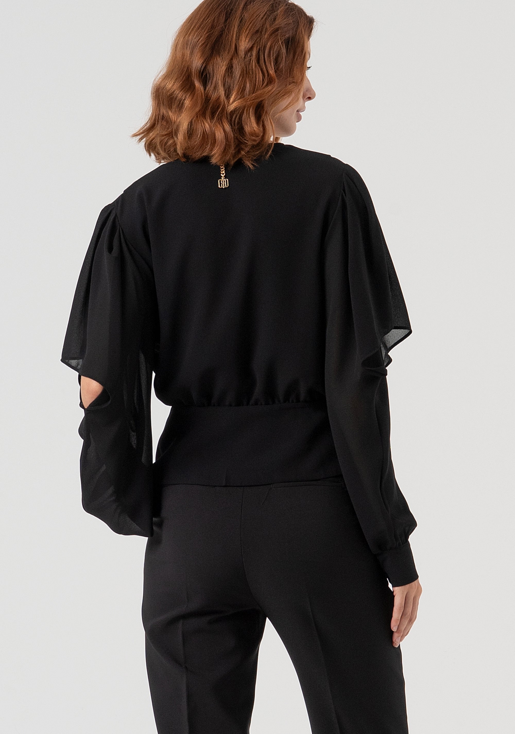 Blouse regular fit made in georgette Fracomina FQ25WT1005W41201-053-4