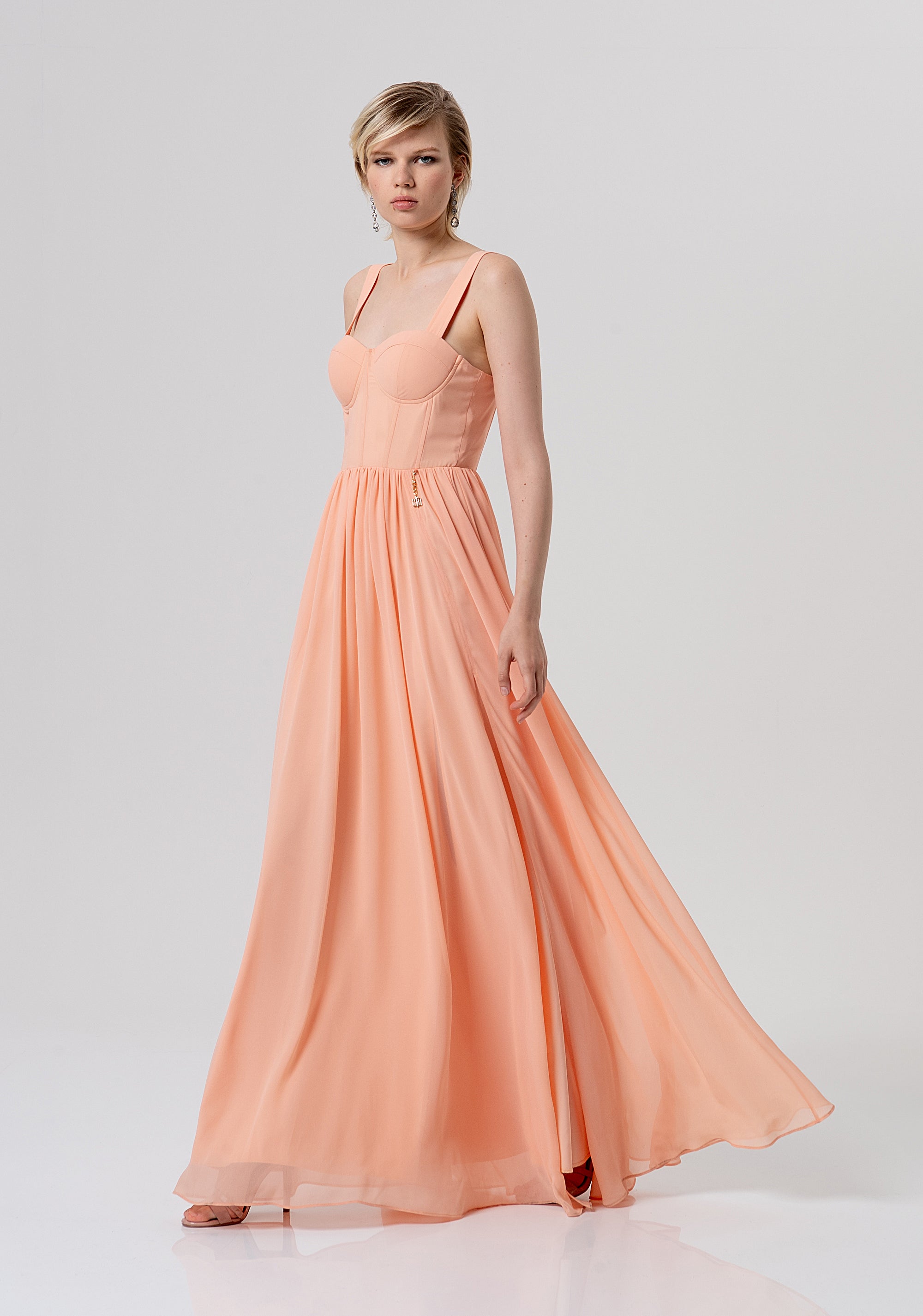 Long sleeveless dress Fracomina FQ26SD3006W41201-444-2