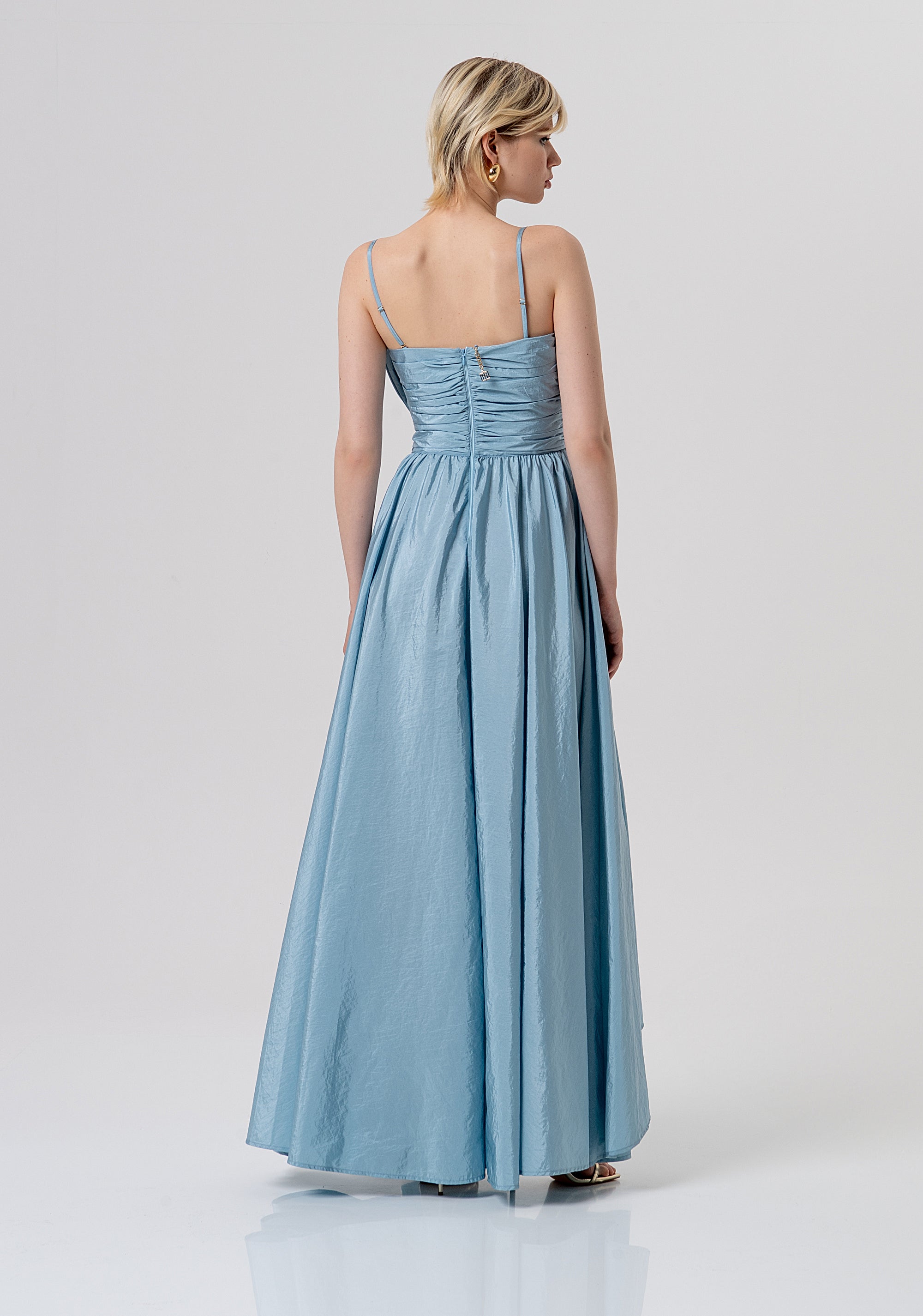 Sleeveless dress middle length made in taffetà Fracomina FQ26SD3010W83101-C33-4