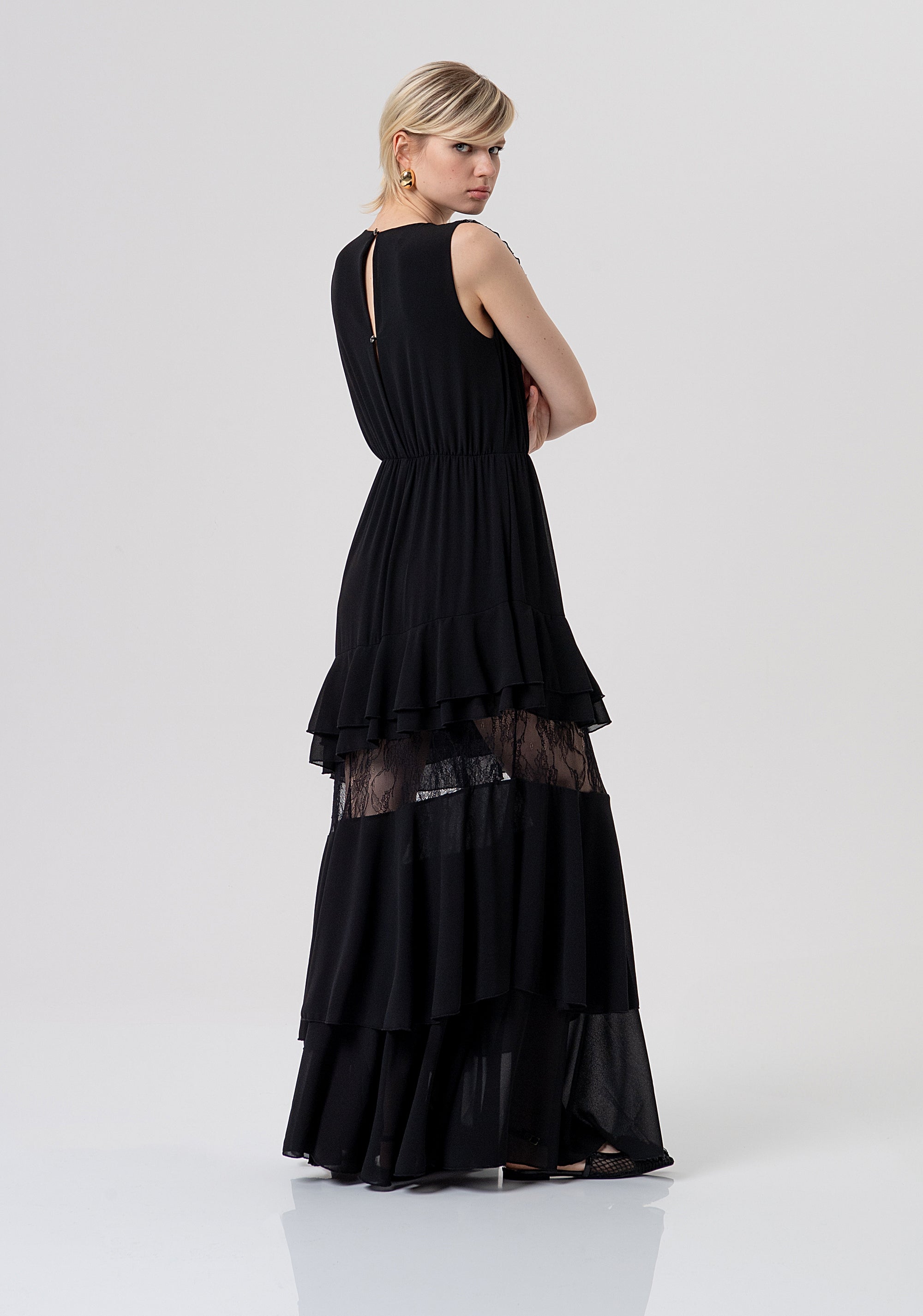 Long sleeveless dress Fracomina FQ26SD3012W412G1-053-4