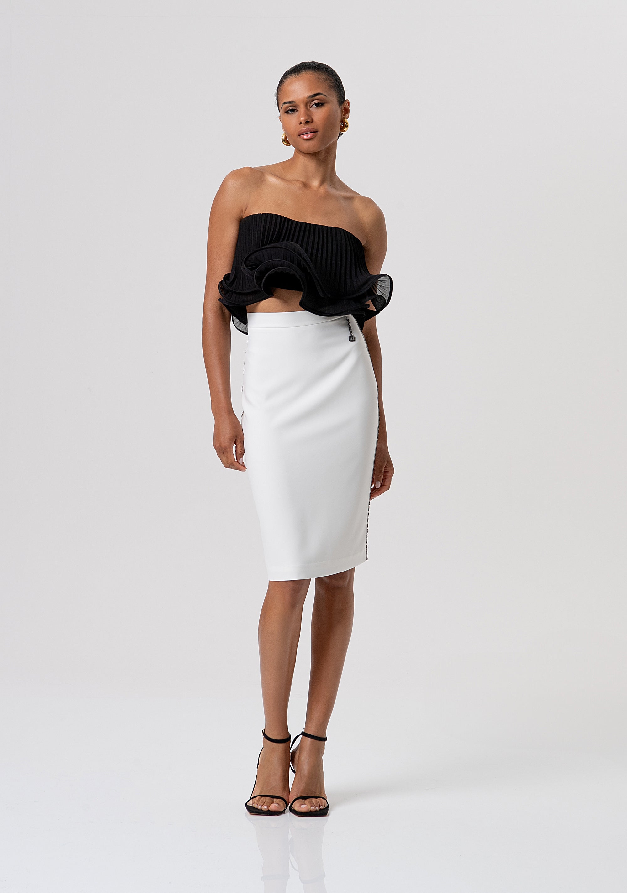 Sheath skirt slim fit middle length Fracomina FQ26SG2002W47601-278-1