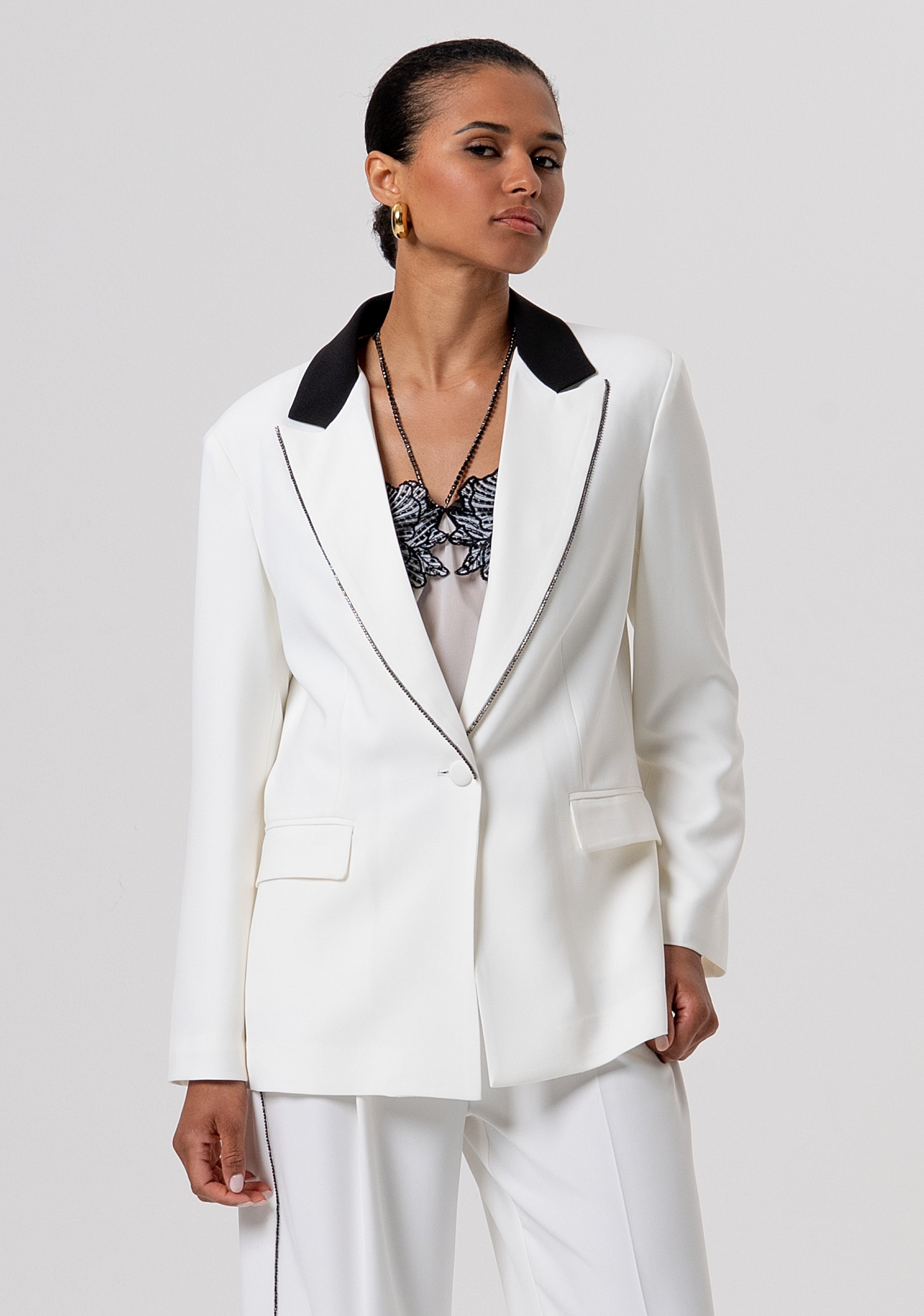 Long blazer oversize single breasted Fracomina FQ26SJ3001W47601-324-1