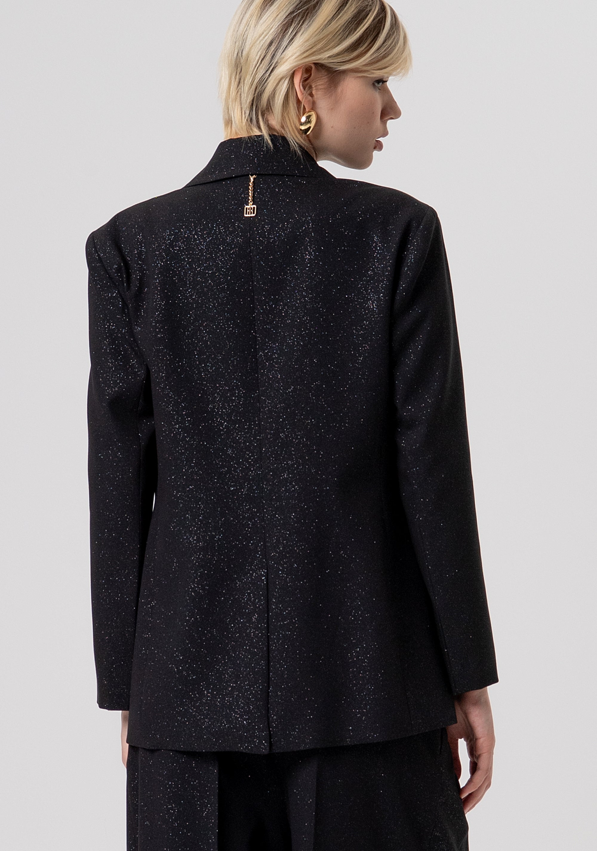 Blazer oversize single breasted made in glittered fabric FQ26SJ3003W45901-053 Fracomina