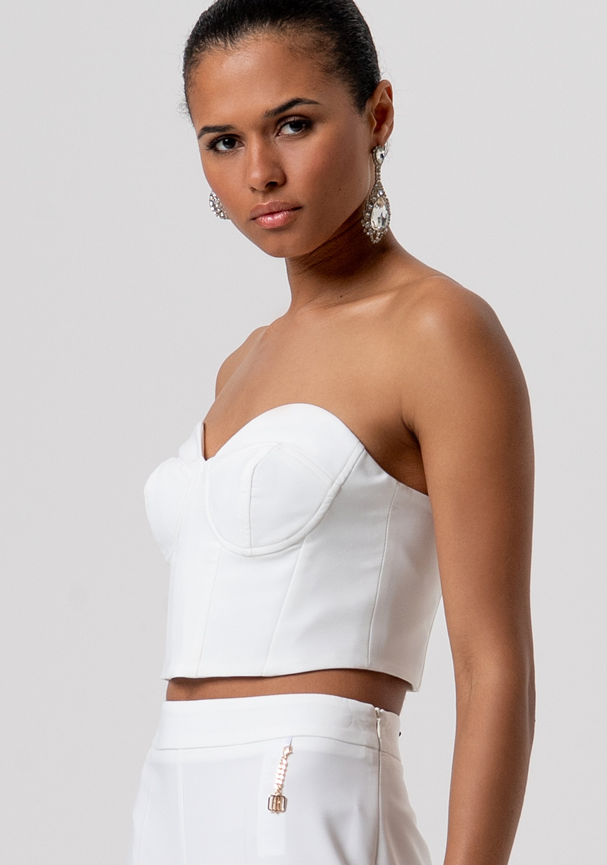 Sleeveless bustier cropped Fracomina FQ26ST2011W42901-278-2