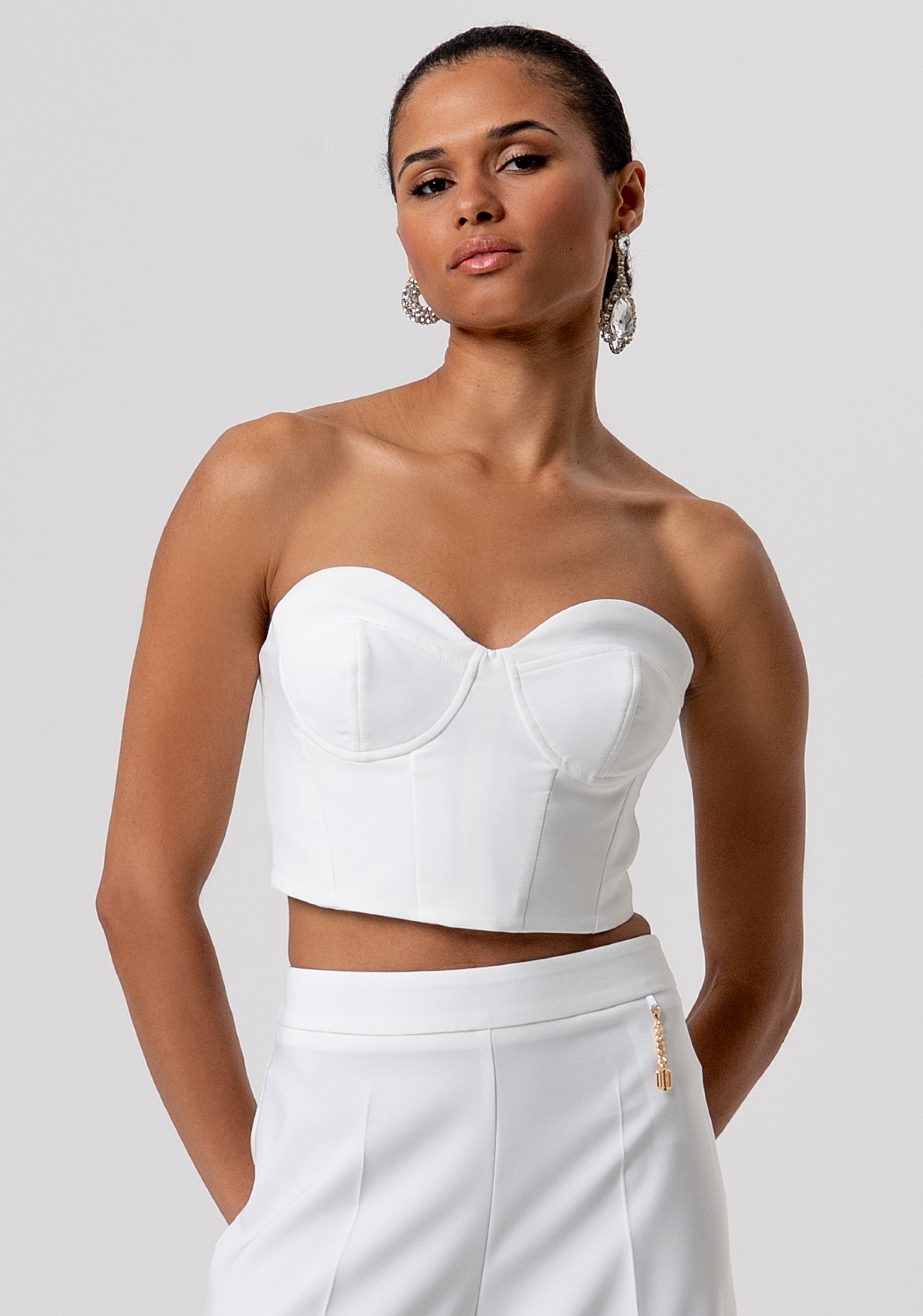 Sleeveless bustier cropped Fracomina FQ26ST2011W42901-278