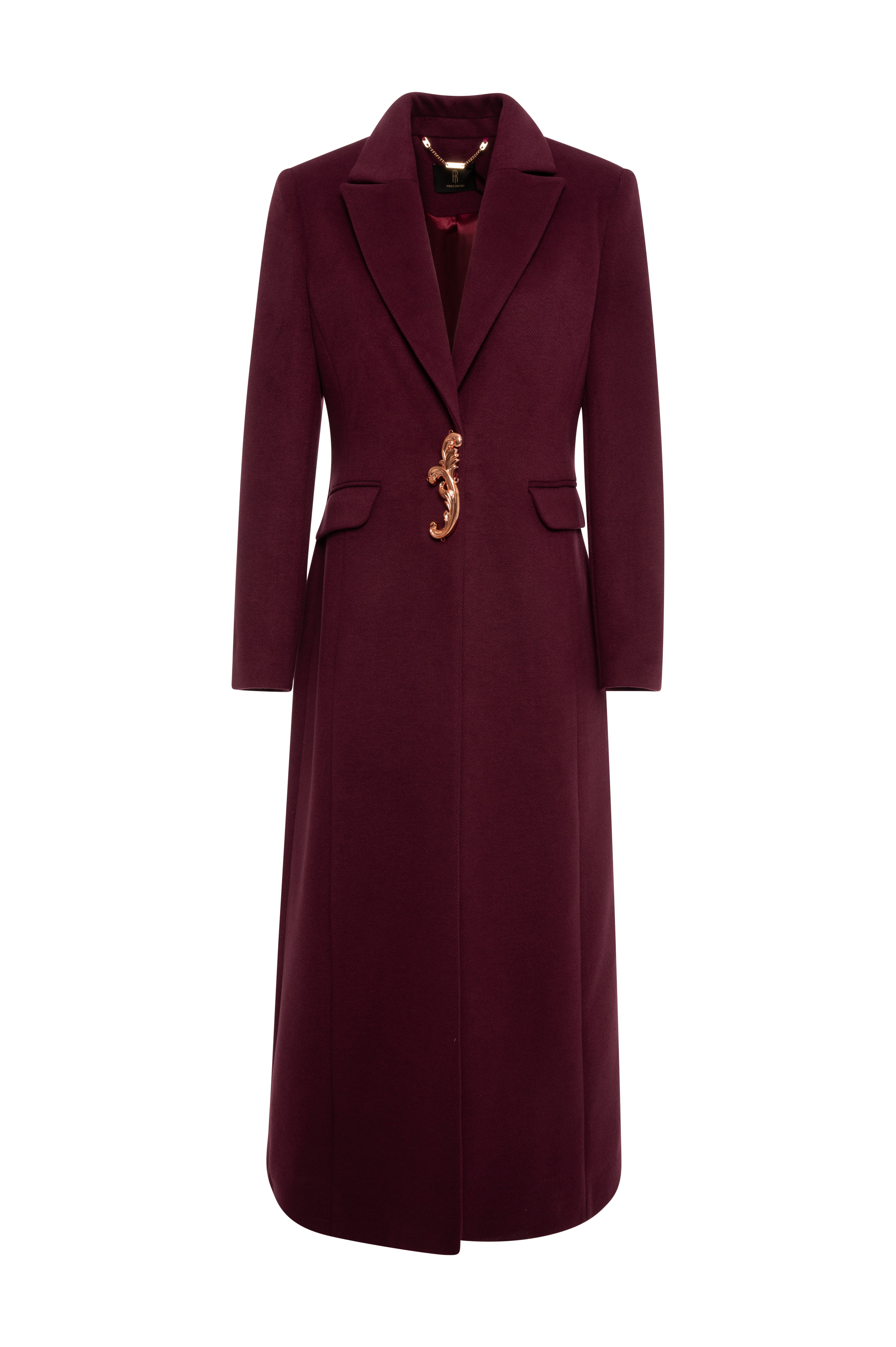 Long coat regular single breasted Fracomina FQ26WC1001W48601-KI3-1