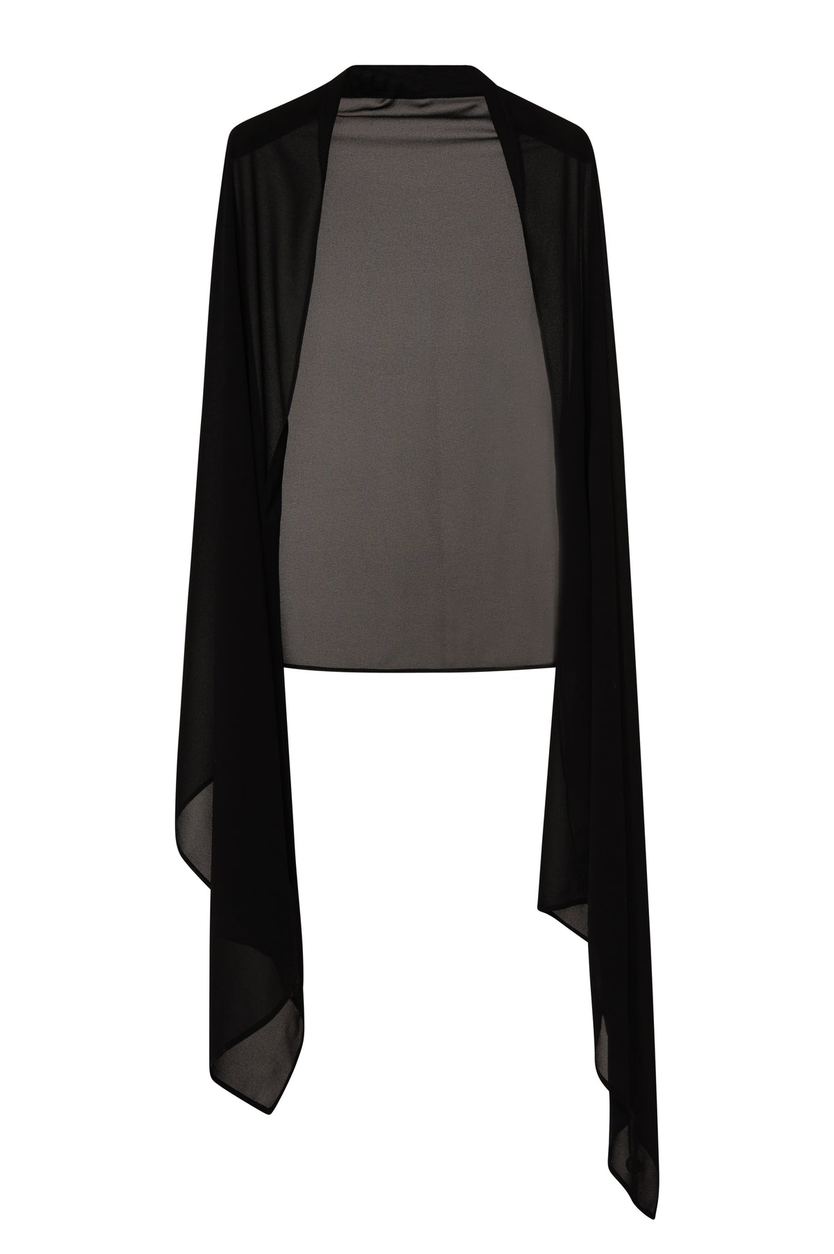 Stole rectangular shape made in georgette Fracomina FQ26WC5002W41201-K01-1
