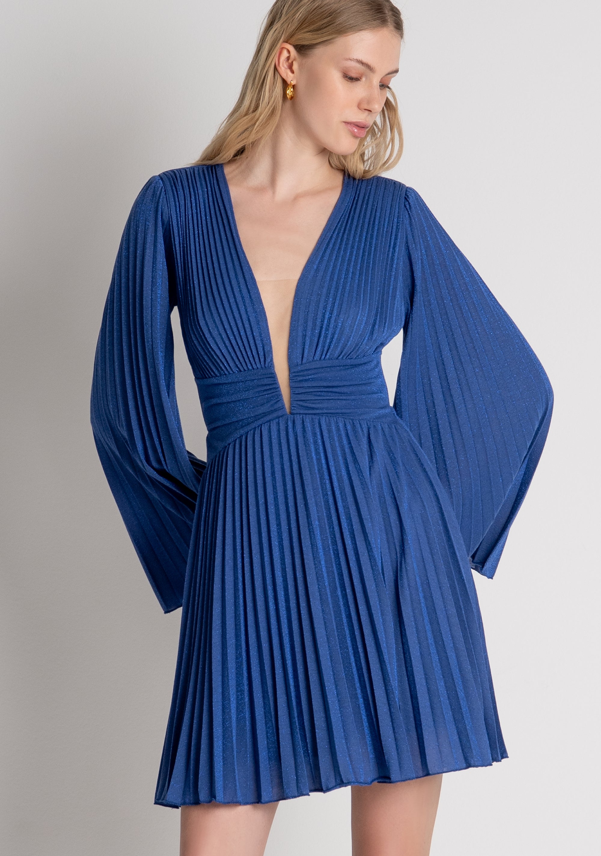 Mini dress regular fit with lurex Fracomina FQ26WD1003W855F9-064-2
