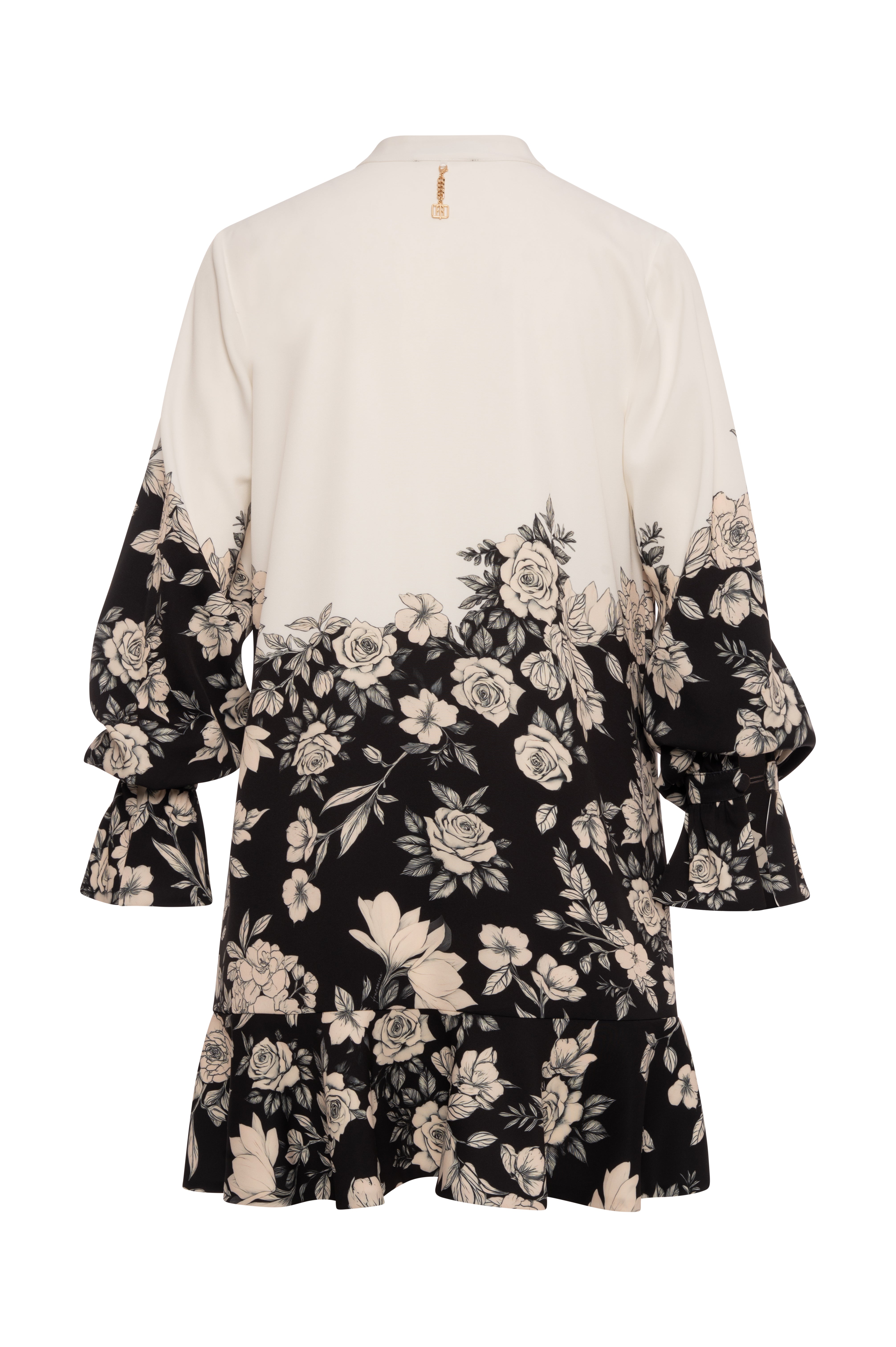 Mini A-shape dress with flowery pattern Fracomina FQ26WD1008W476K2-KE1-2