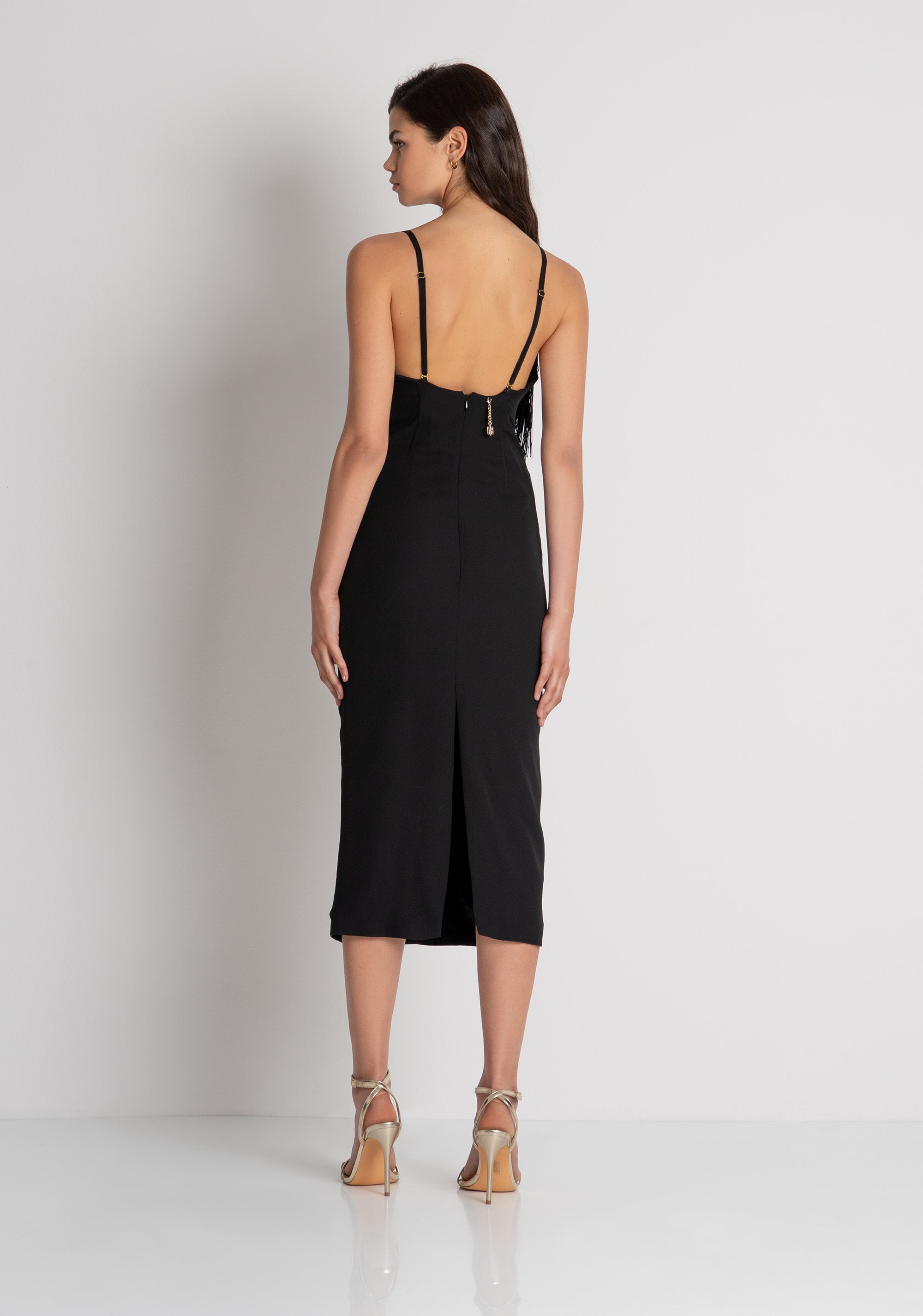 Sleeveless dress slim fit middle length Fracomina FQ26WD2009W47601-053-4