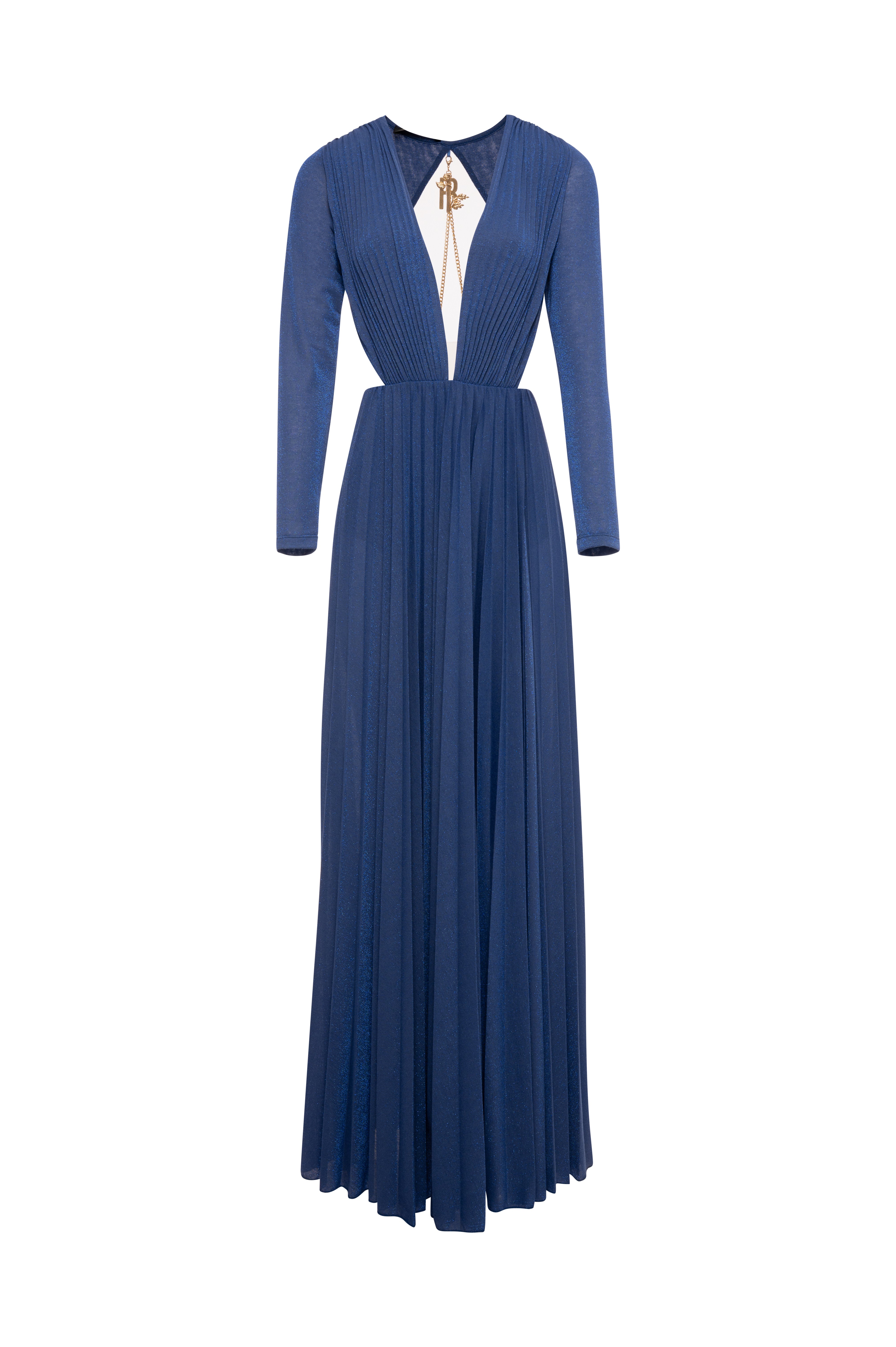 Long dress regular fit with lurex Fracomina FQ26WD3005W855F9-K18-1