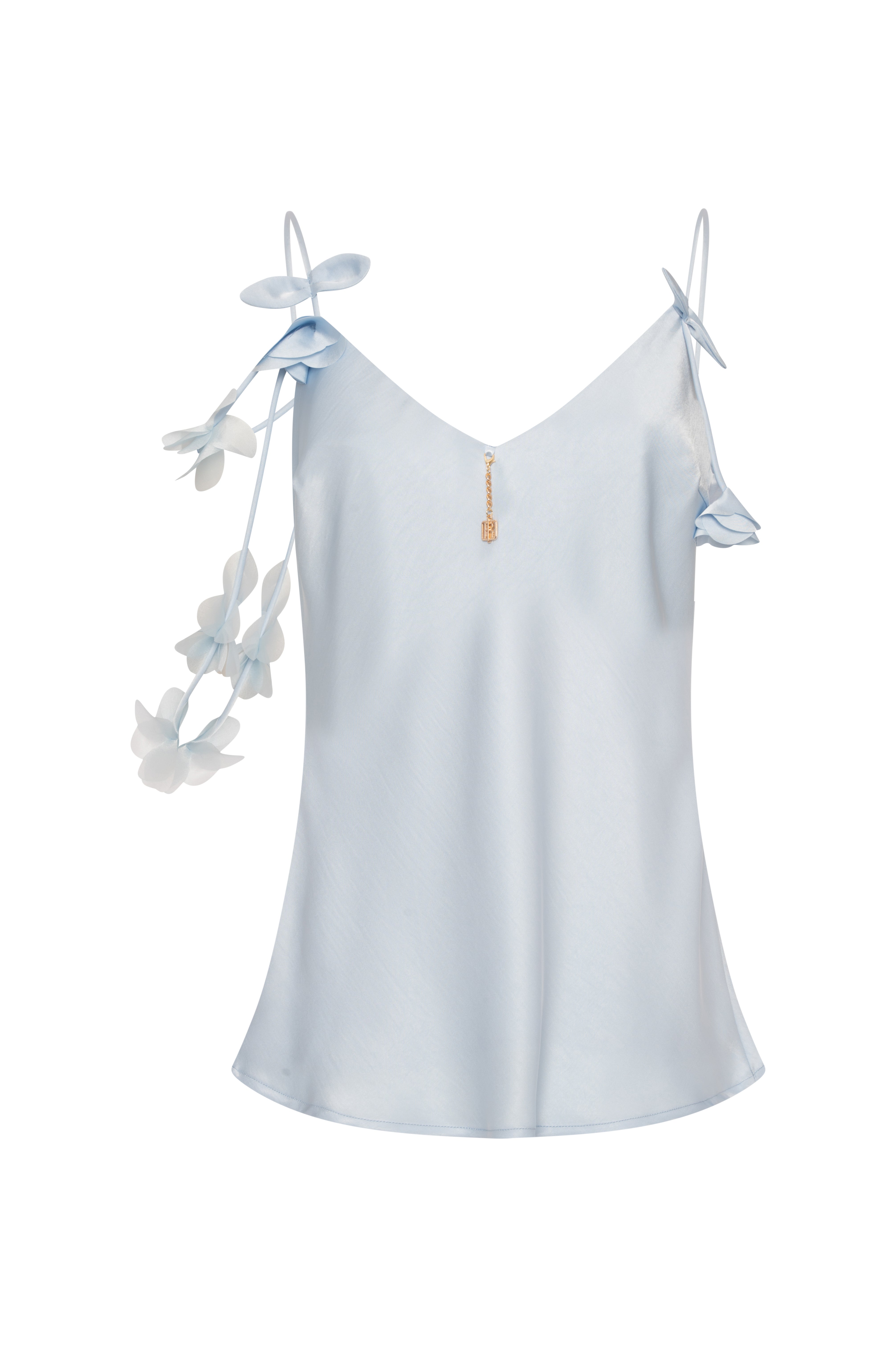 Tank top made in satin Fracomina FQ26WT2002W41101-K81-2