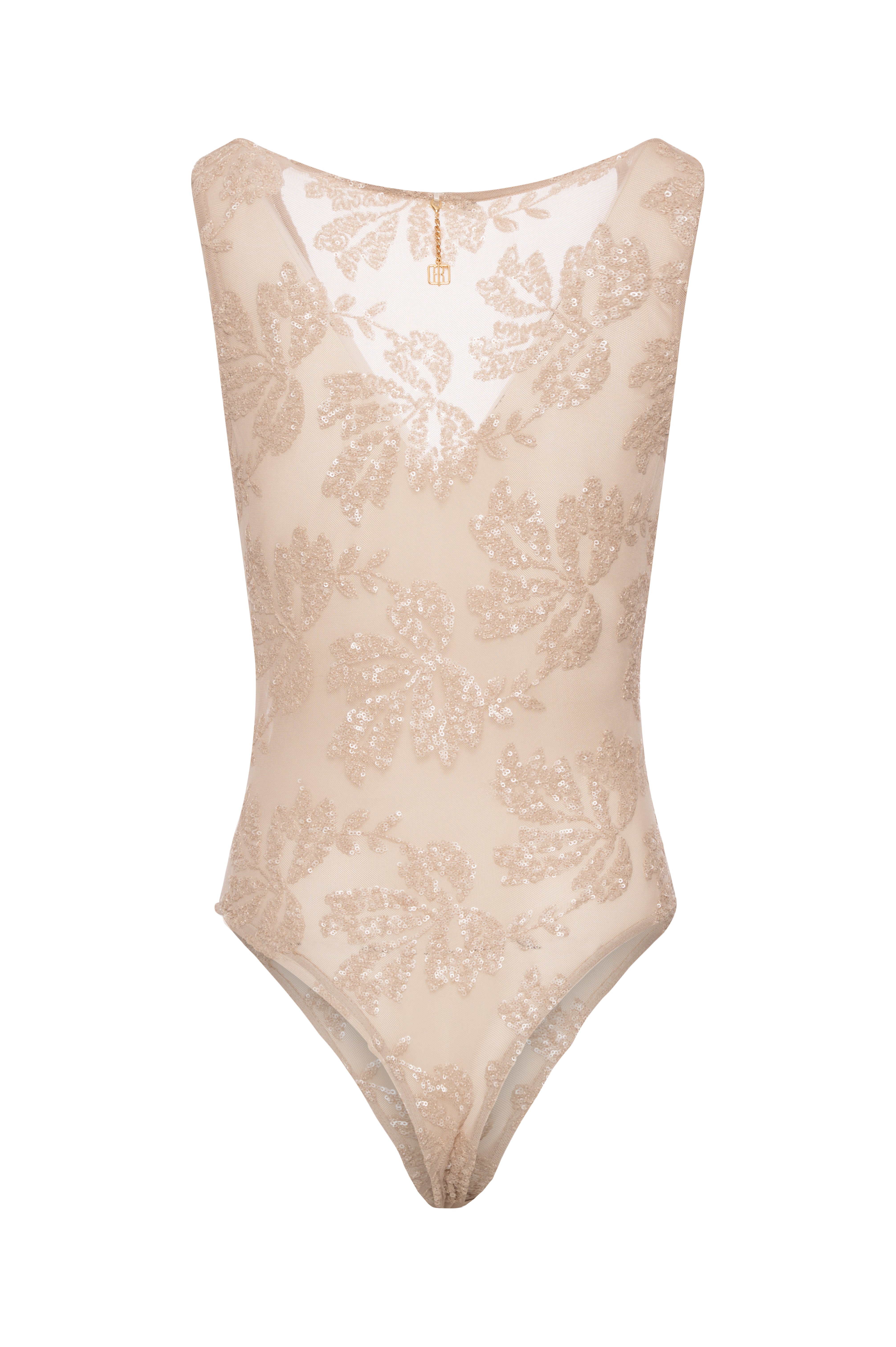 Sleeveless body slim fit with embroideries Fracomina FQ26WT5001W529E5-K29-2