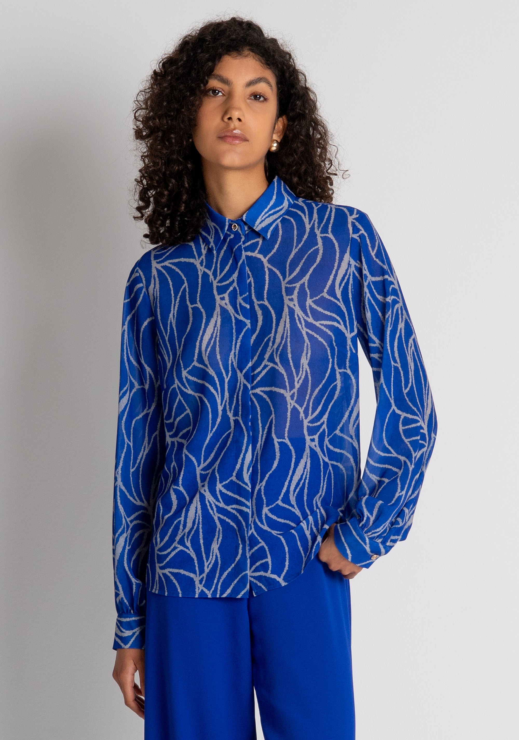 Shirt regular fit with pattern Fracomina FQ26WT6005W412K5-M74-2