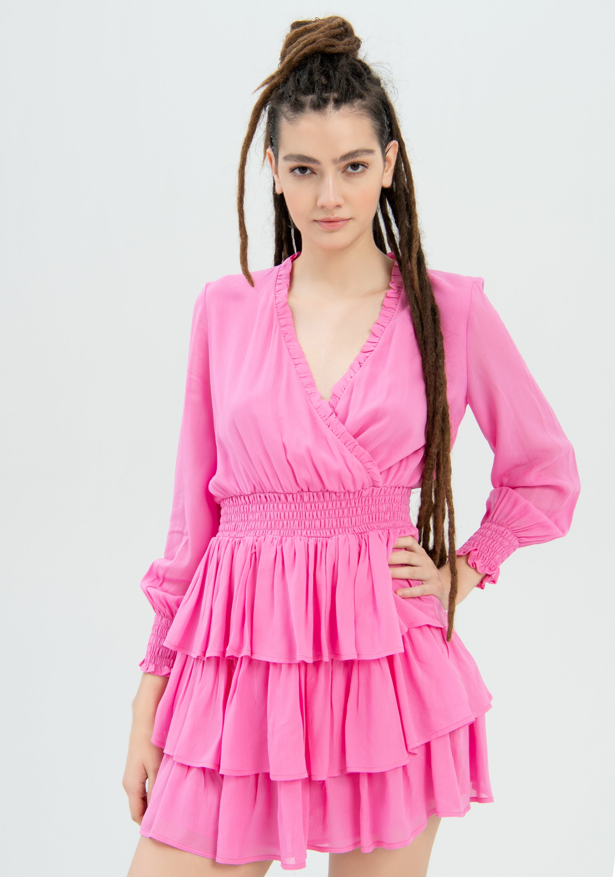 Mini dress regular fit made in soft viscose Fracomina FR22WD1010W42801-226-2