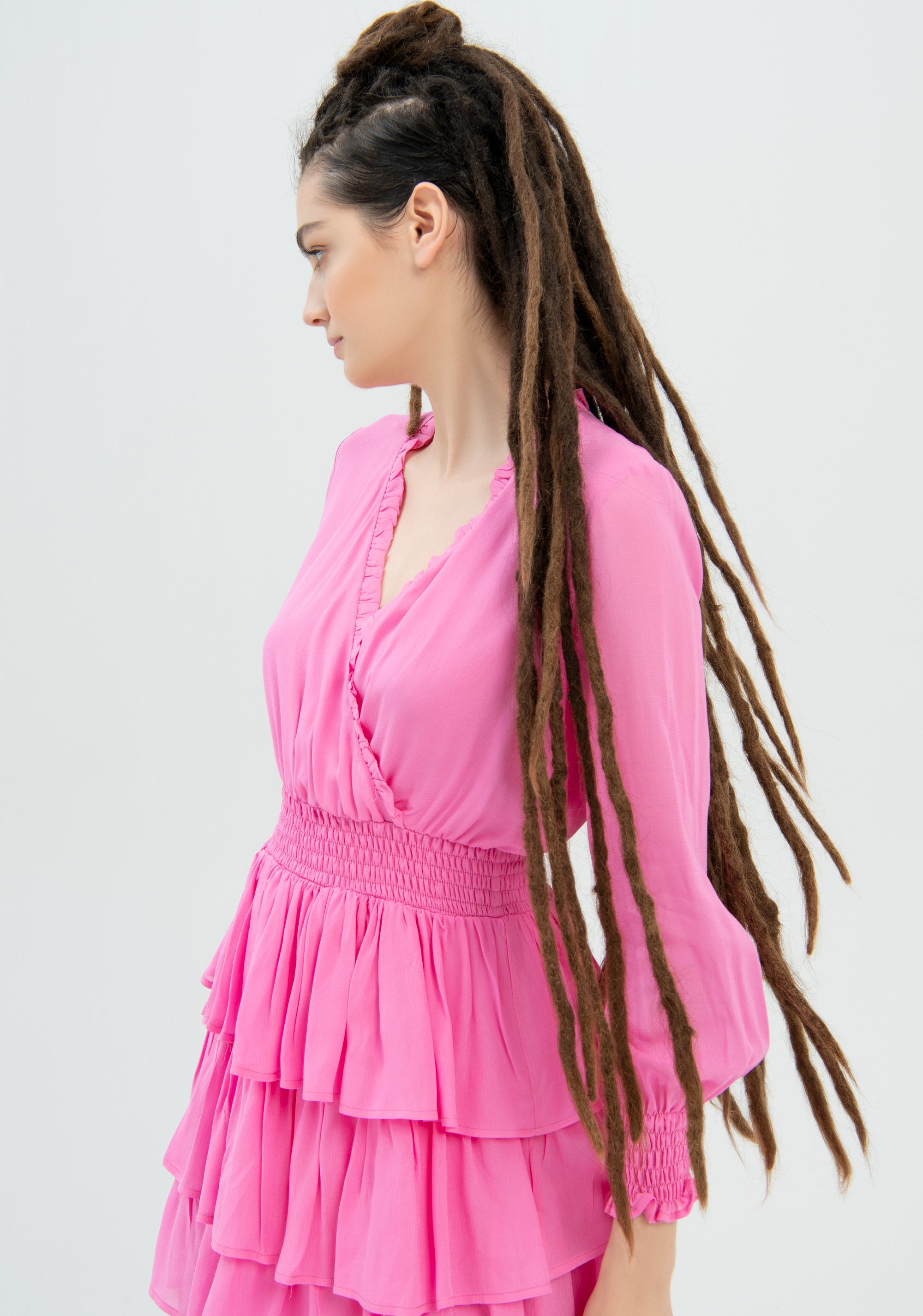 Mini dress regular fit made in soft viscose Fracomina FR22WD1010W42801-226-3