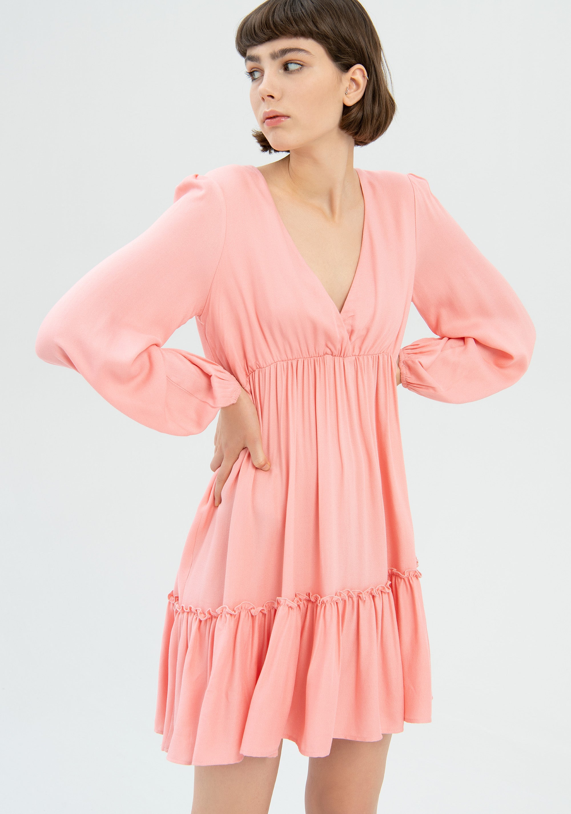 Mini dress flare made in soft viscose Fracomina FR22WD1020W42201-107-3
