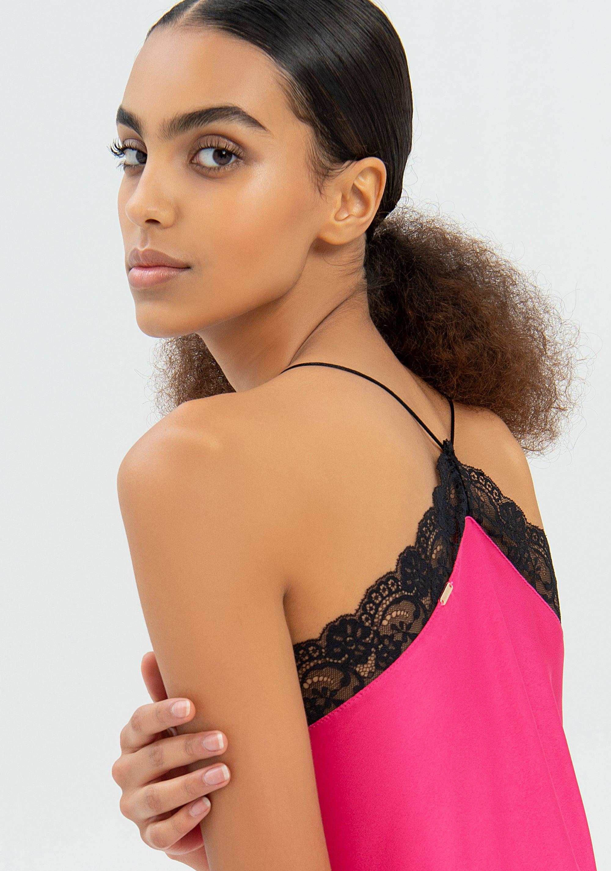 Dress A-shape middle length with lace details Fracomina FR22WD2003W41101-148-4