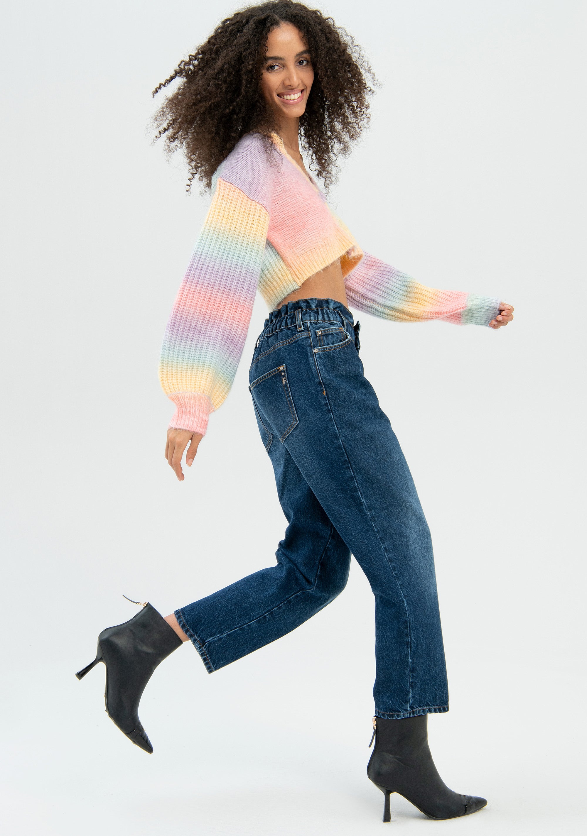 Jeans carrot made in denim with middle wash Fracomina FR22WVD003D429O1-130-3