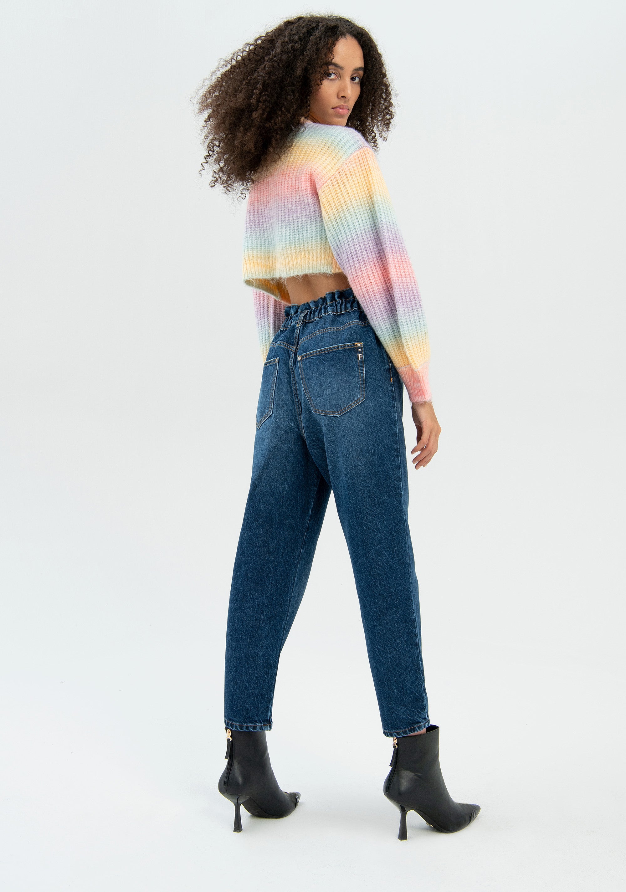 Jeans carrot made in denim with middle wash Fracomina FR22WVD003D429O1-130-5