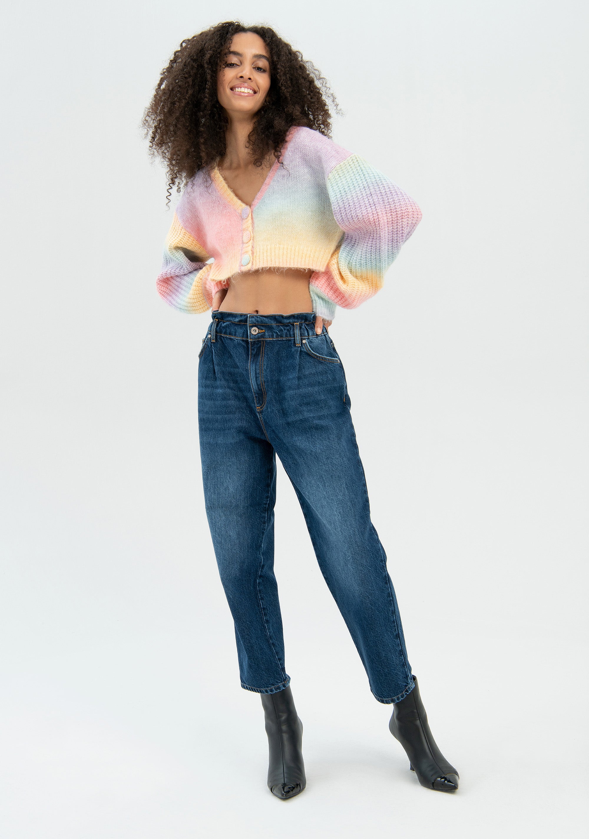 Jeans carrot made in denim with middle wash Fracomina FR22WVD003D429O1-130