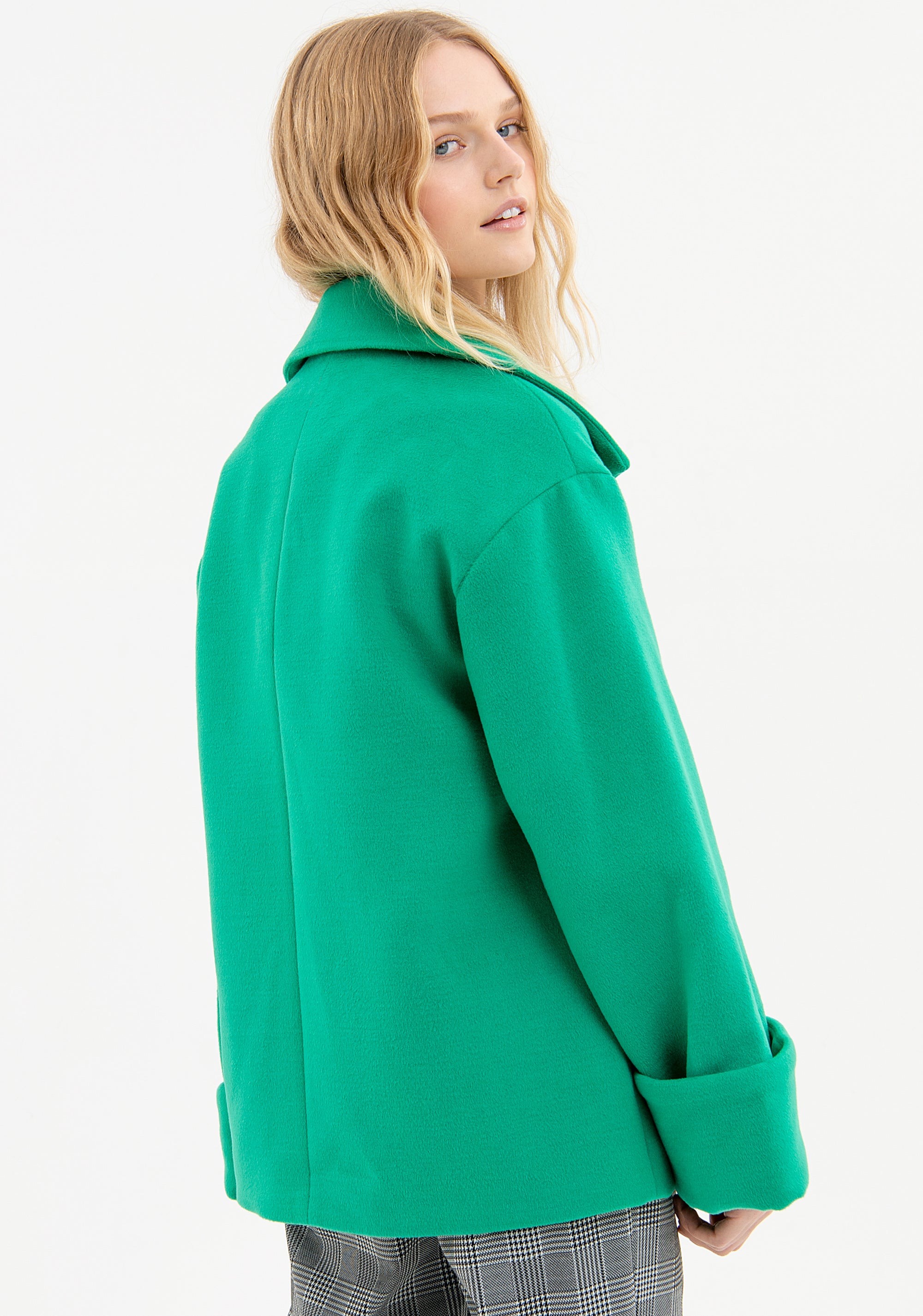 Coat over fit double breasted made in cloth Fracomina FR23WC1006O44701-152-3_056f1ef9-fba4-4a0b-8be1-01906ae09b8b