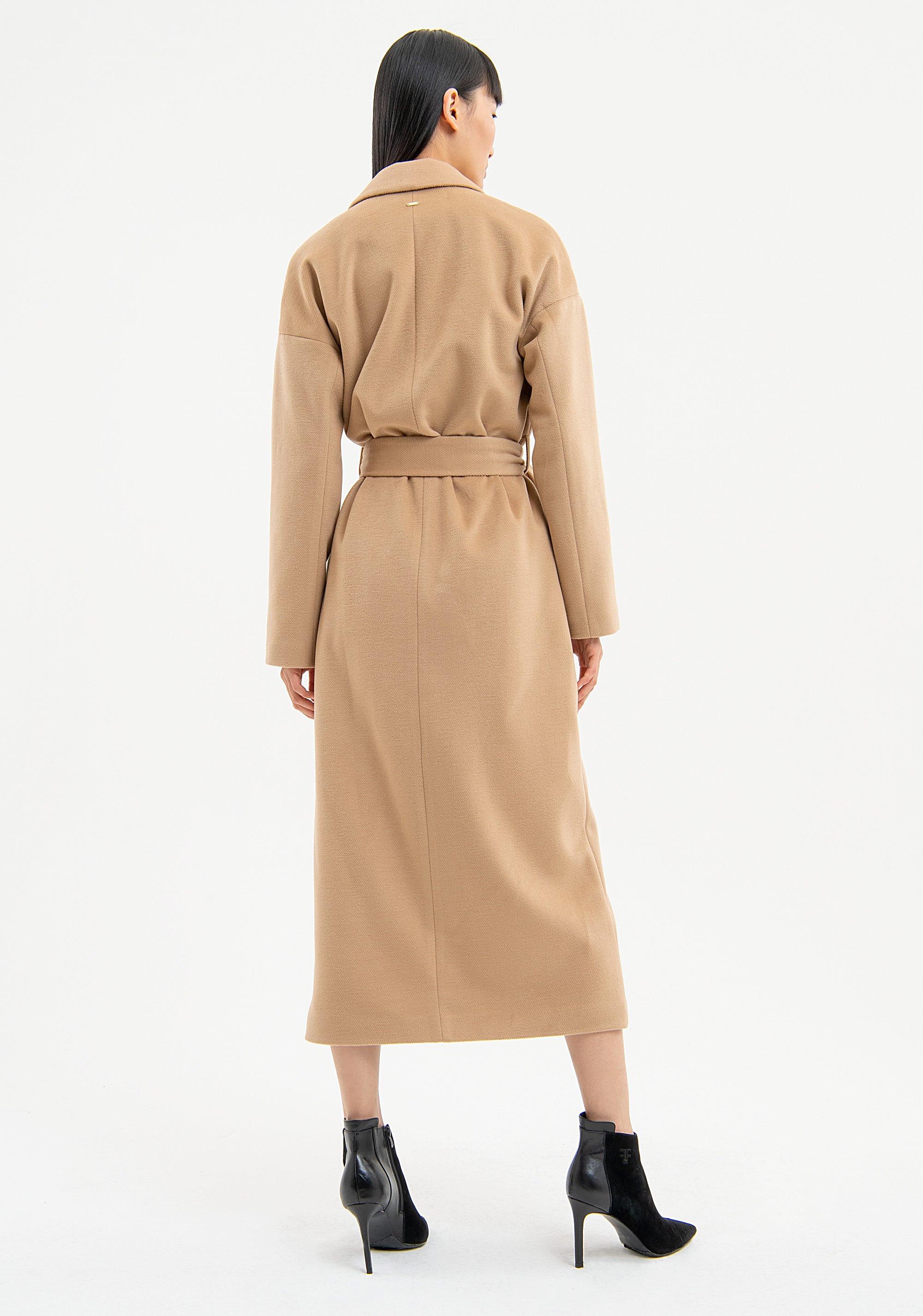 Long coat regular fit made in cloth Fracomina FR23WC1011W56201-093-3