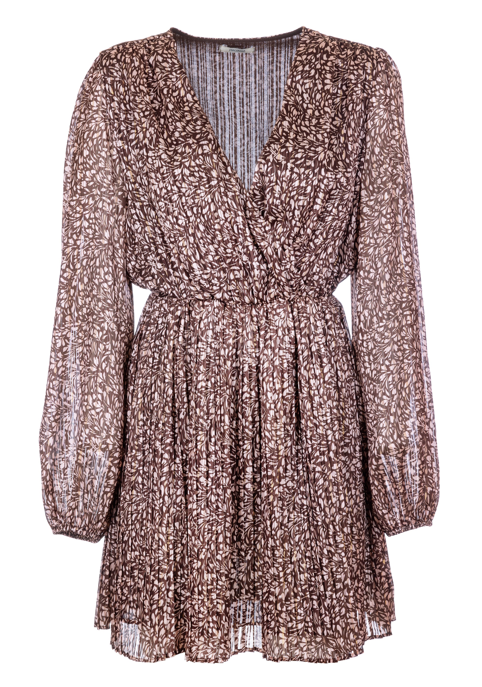 Mini dress regular fit with flowery pattern Fracomina FR23WD1012W652R8-R66-1_ffae072a-8fc2-4f82-a3cc-660200ee75e5