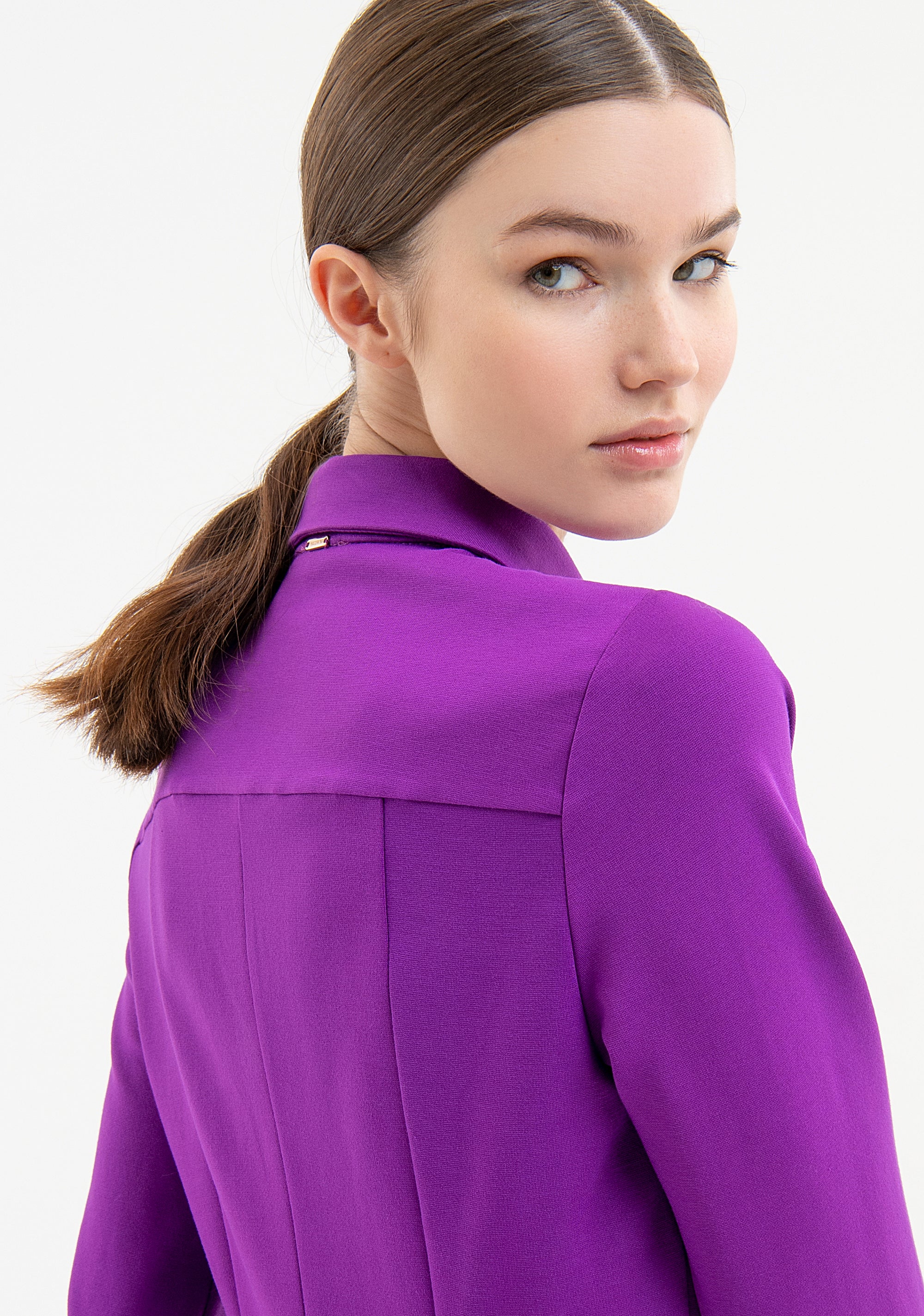 Mini dress slim fit made in Milano stitch fabric Fracomina FR23WD1015W49701-233-4