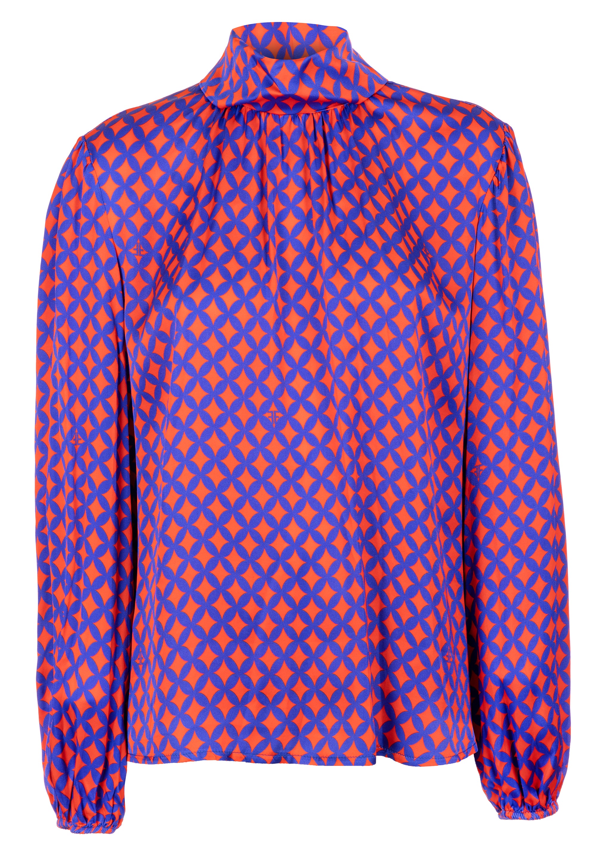 Blouse wide fit with geometric pattern Fracomina FR23WT1032W651R8-R18-1_ddbbe220-a3fb-464d-8041-194b38805f15