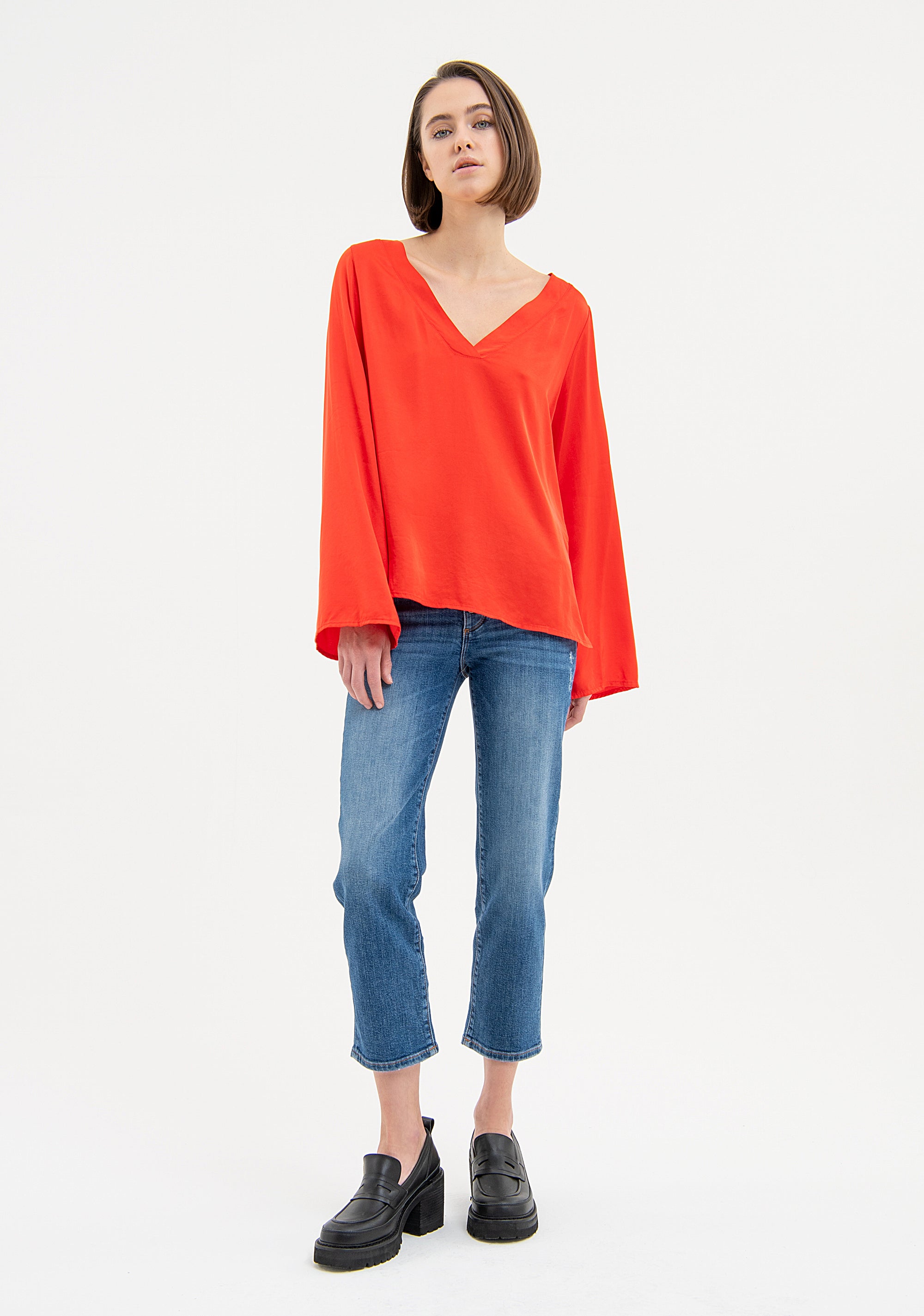 Blouse regular fit made in viscose Fracomina FR23WT1033W41301-376-4_e0d0d99d-0e5f-4dc1-a041-93fdef174a7c