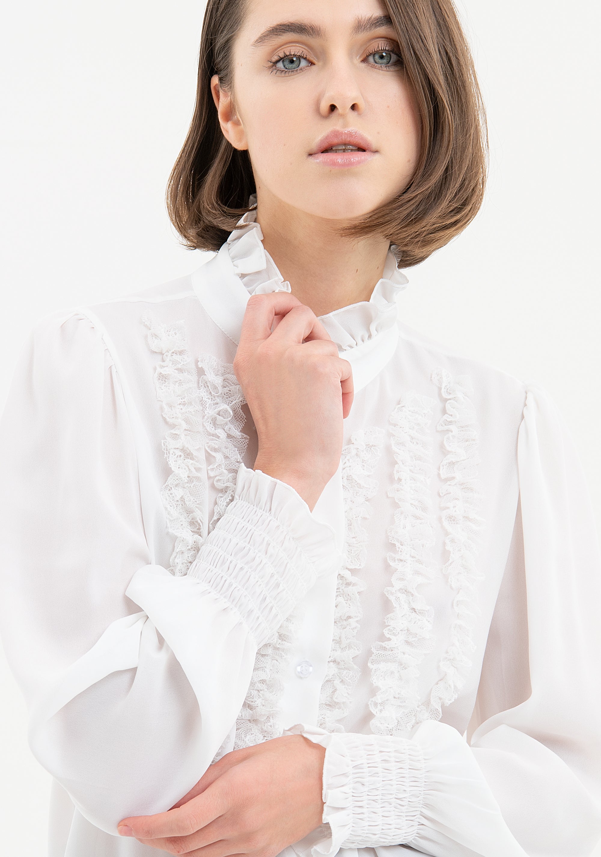 Shirt regular fit made in georgette Fracomina FR23WT6018W412G1-278-2