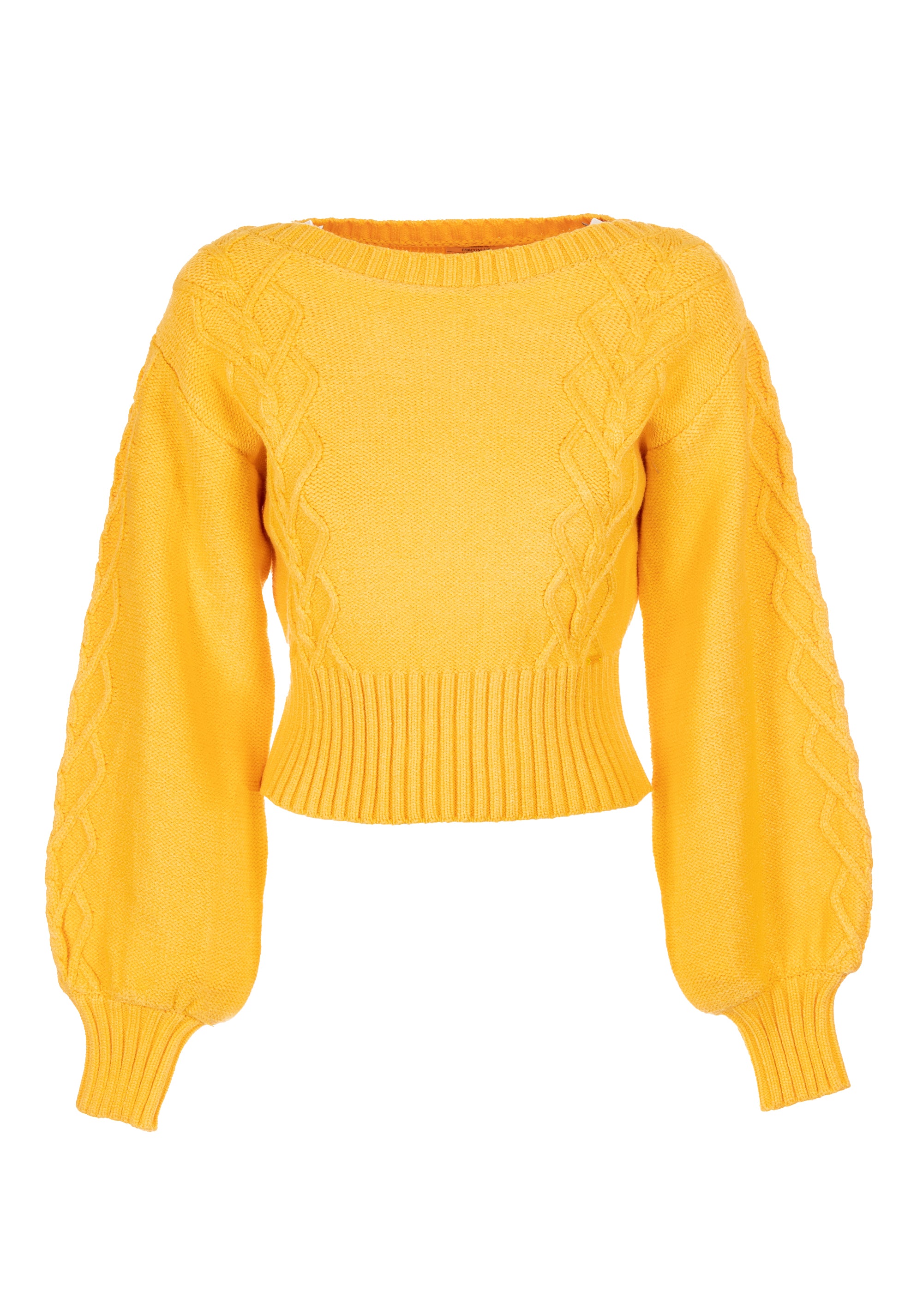 Knitwear cropped with plaits Fracomina FR23WT7021K50201-303-1_1a7c07ba-ca16-46c2-80e2-5edc47a0b421