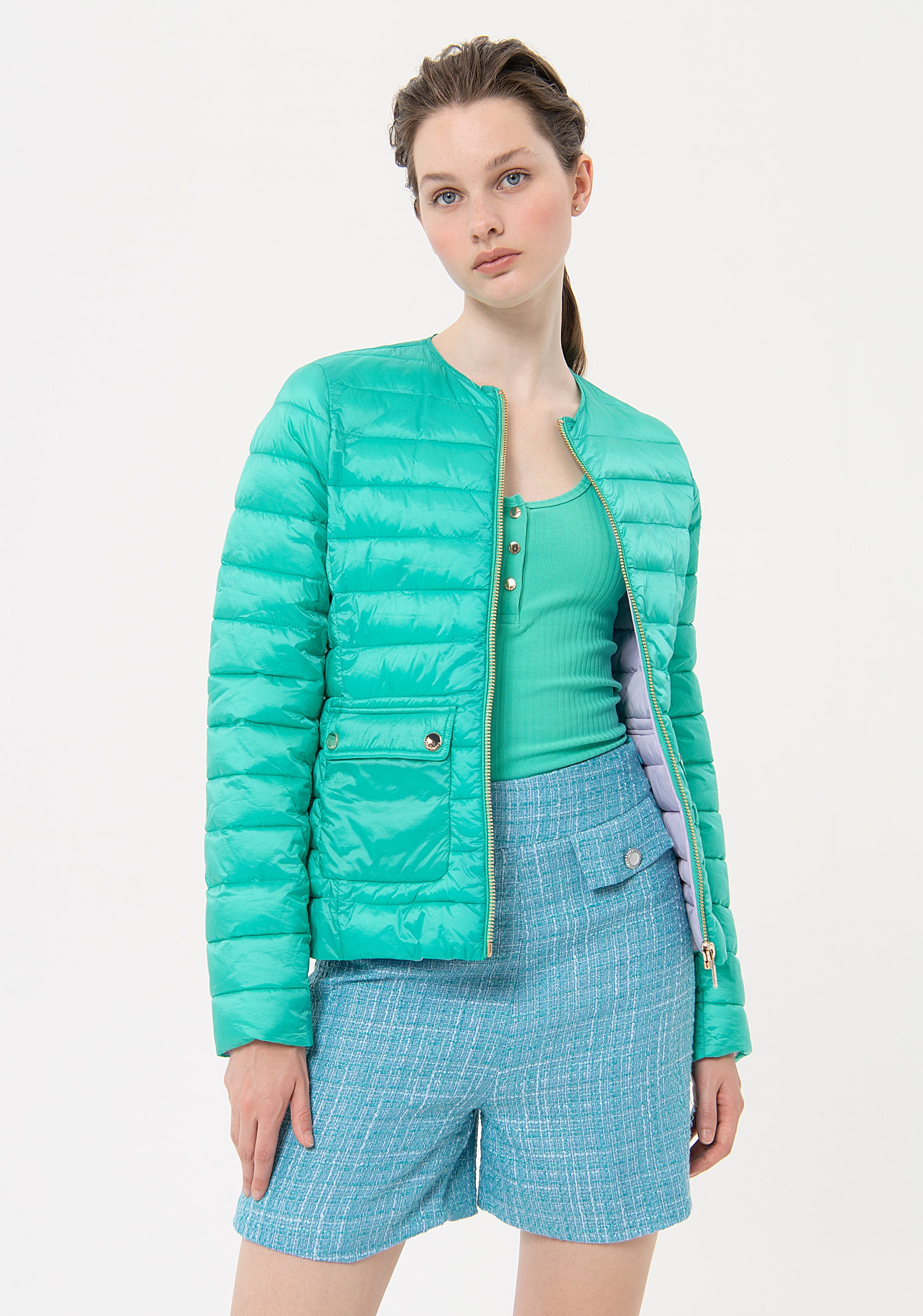 Light padded jacket regular fit Fracomina FR24SC3001O42301-S03-1
