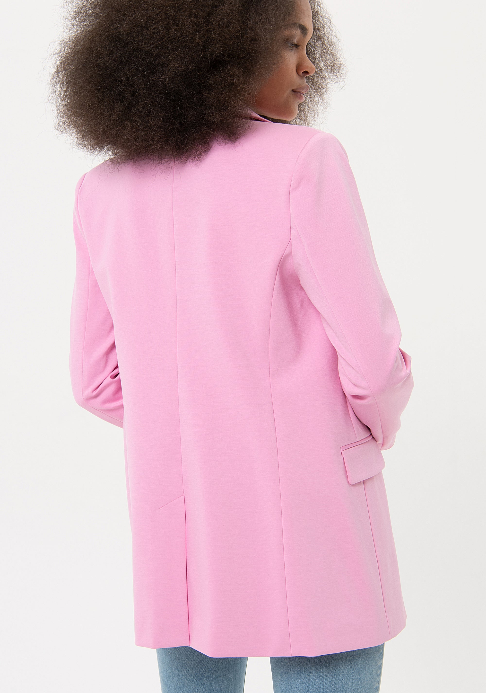 Long blazer regular fit, single breasted, made in technical fabric Fracomina FR24SJ3010W66901-226-3