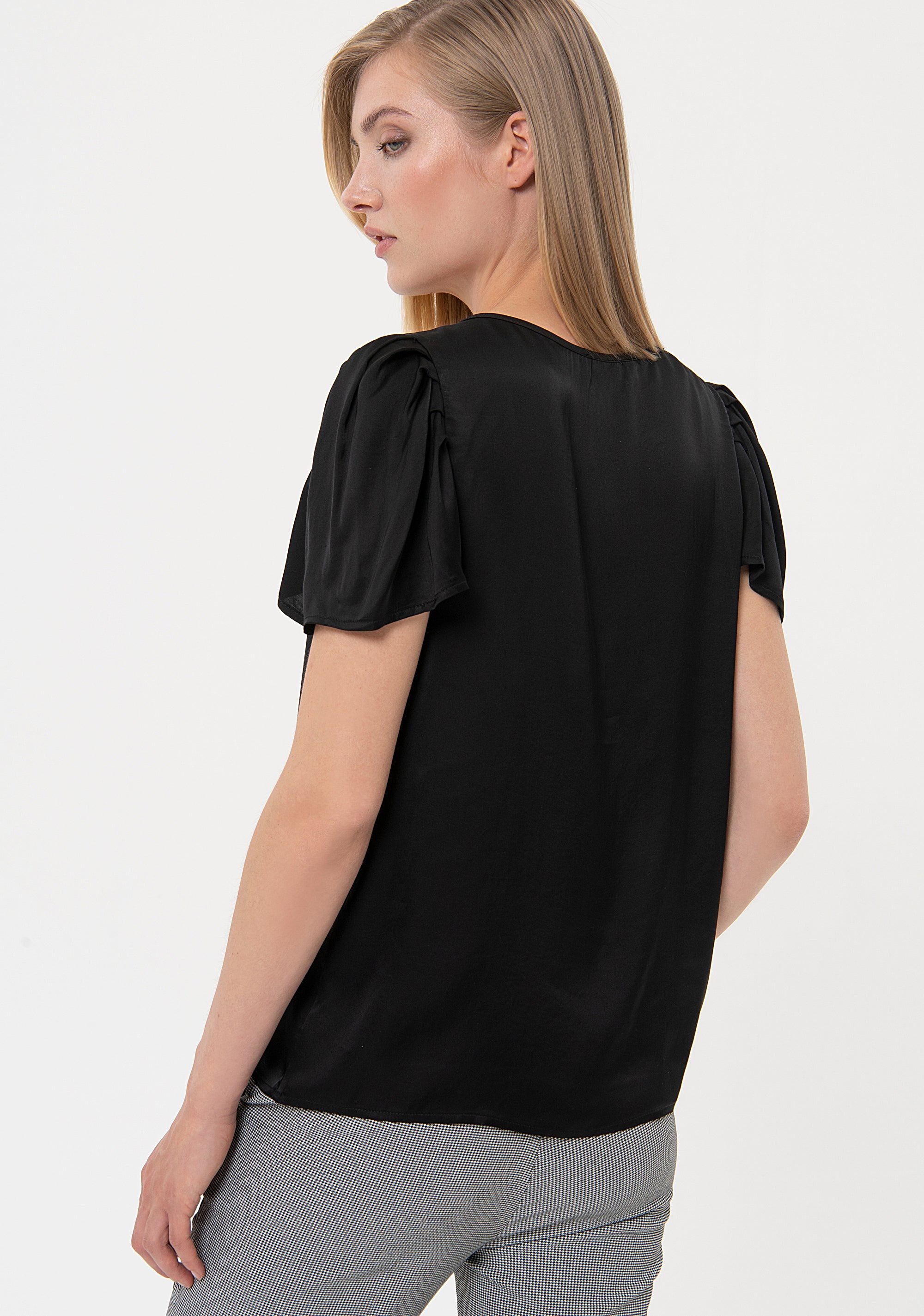 Blouse regular fit with tear drop opening at the neck Fracomina FR24ST1048W41101-053-3_ee95197b-9c5b-4d93-bfbd-f8fa4b044431