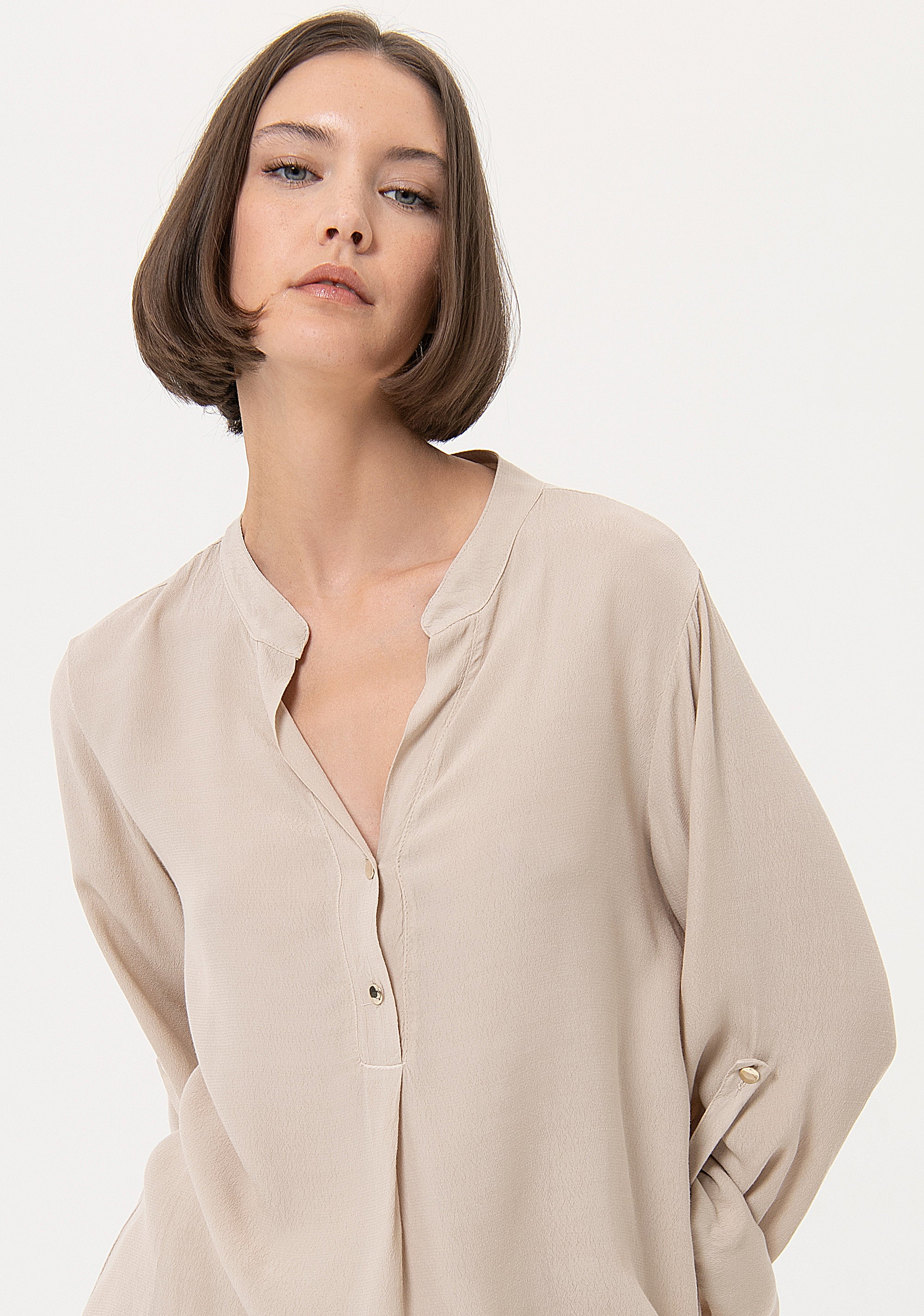 Blouse wide fit made in viscose Fracomina FR24ST1055W42201-251-2