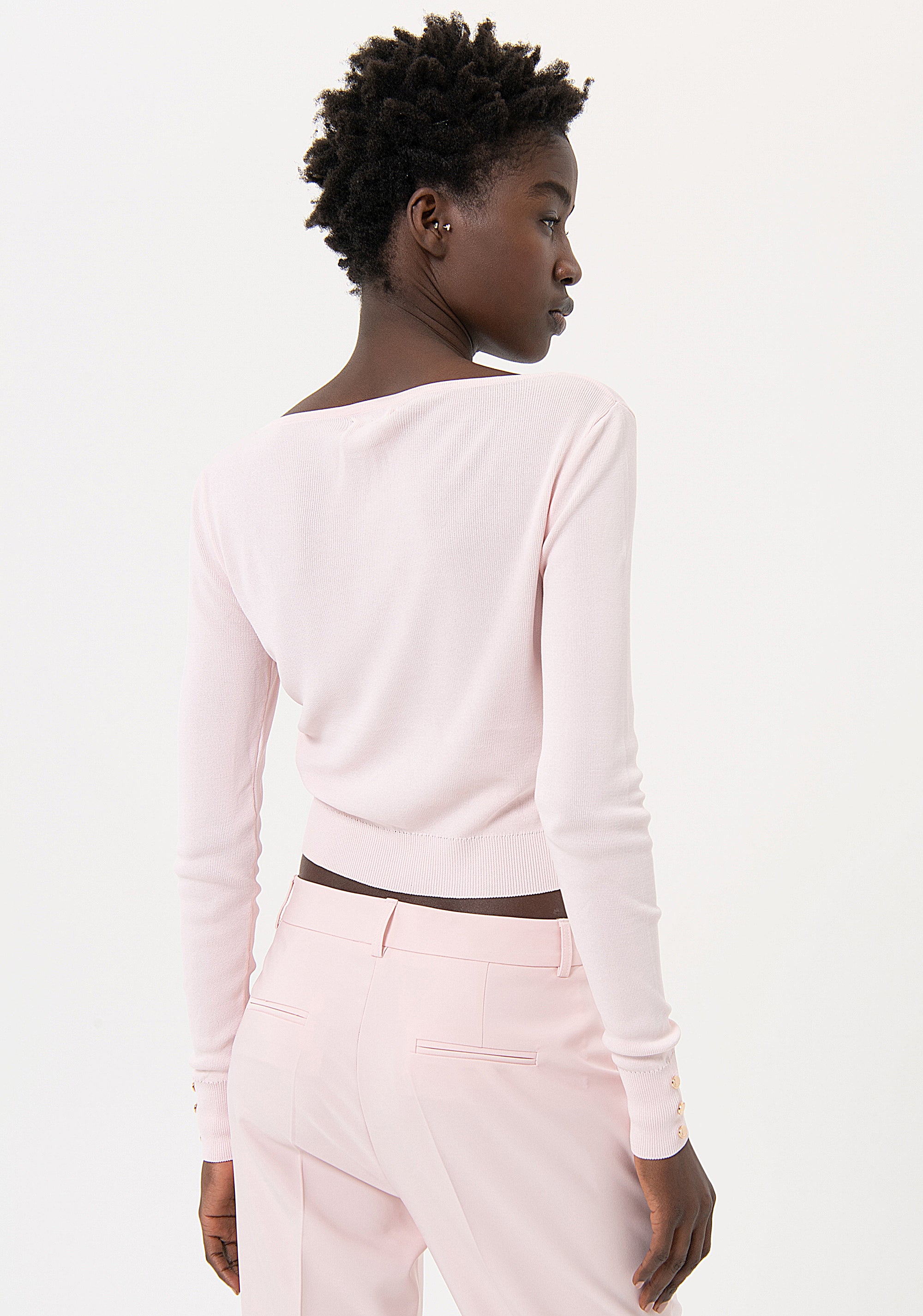 Knitwear slim fit with ribs Fracomina FR24ST7001K41601-238-3