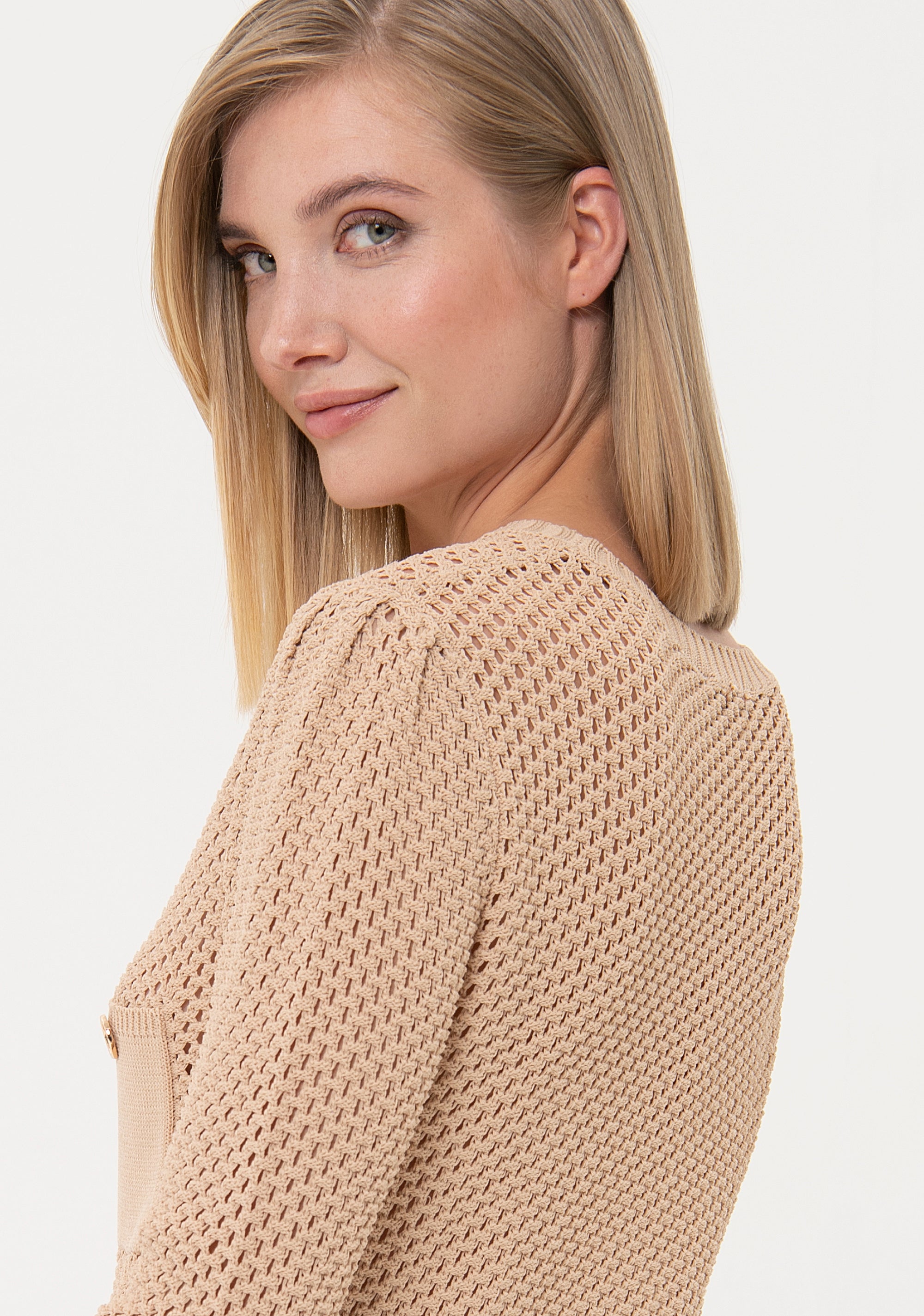 Knitwear regular fit with openwork Fracomina FR24ST7009K41601-093-3_a3f8c258-dff0-47f3-ad6e-35bd5e955a77