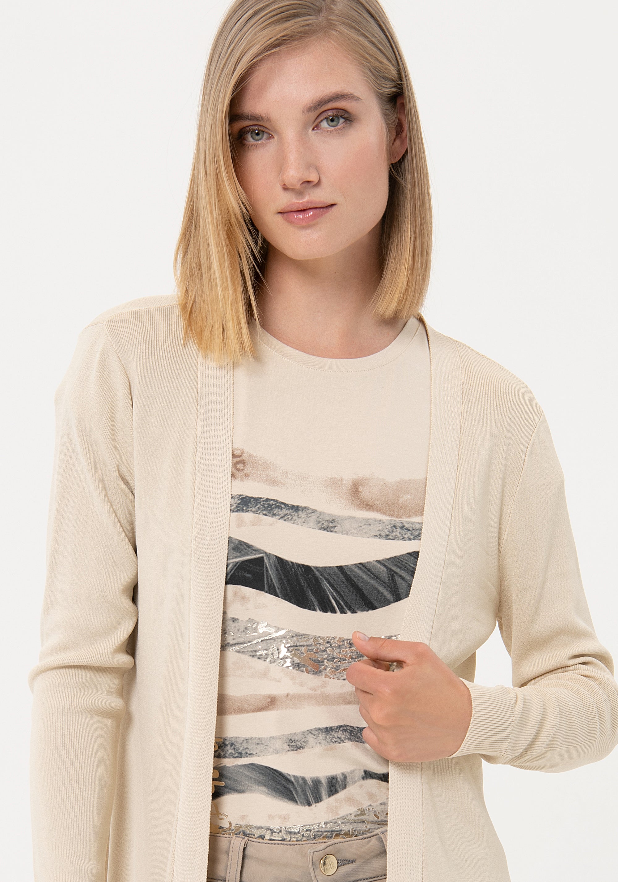 Long opened cardigan regular fit Fracomina FR24ST8001K41601-251-2