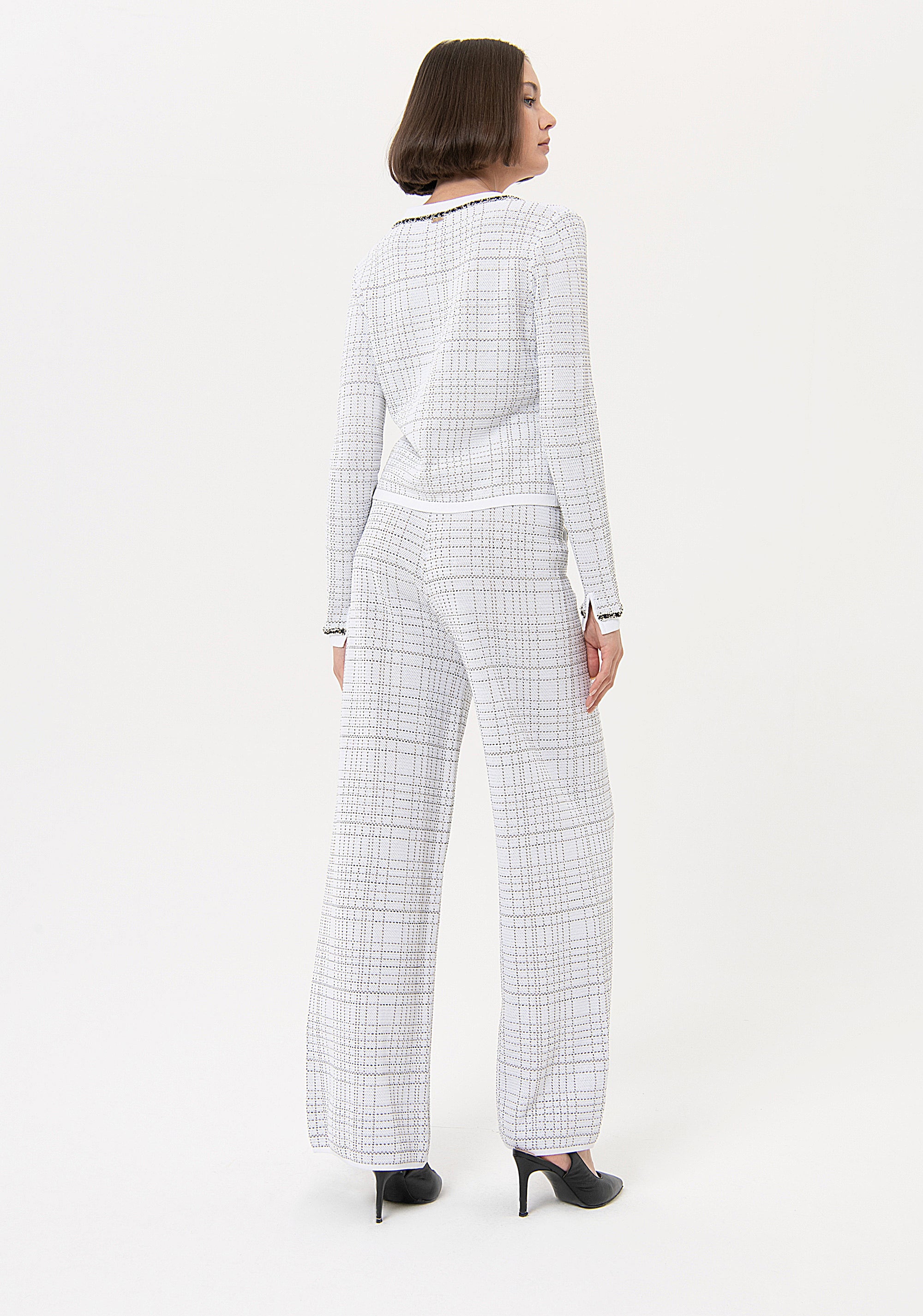 Palazzo pant flare made in jacquard Fracomina FR24SV2012K420Q7-109-4_33df7112-8e2f-4258-9ad4-ddc9a4297f0c