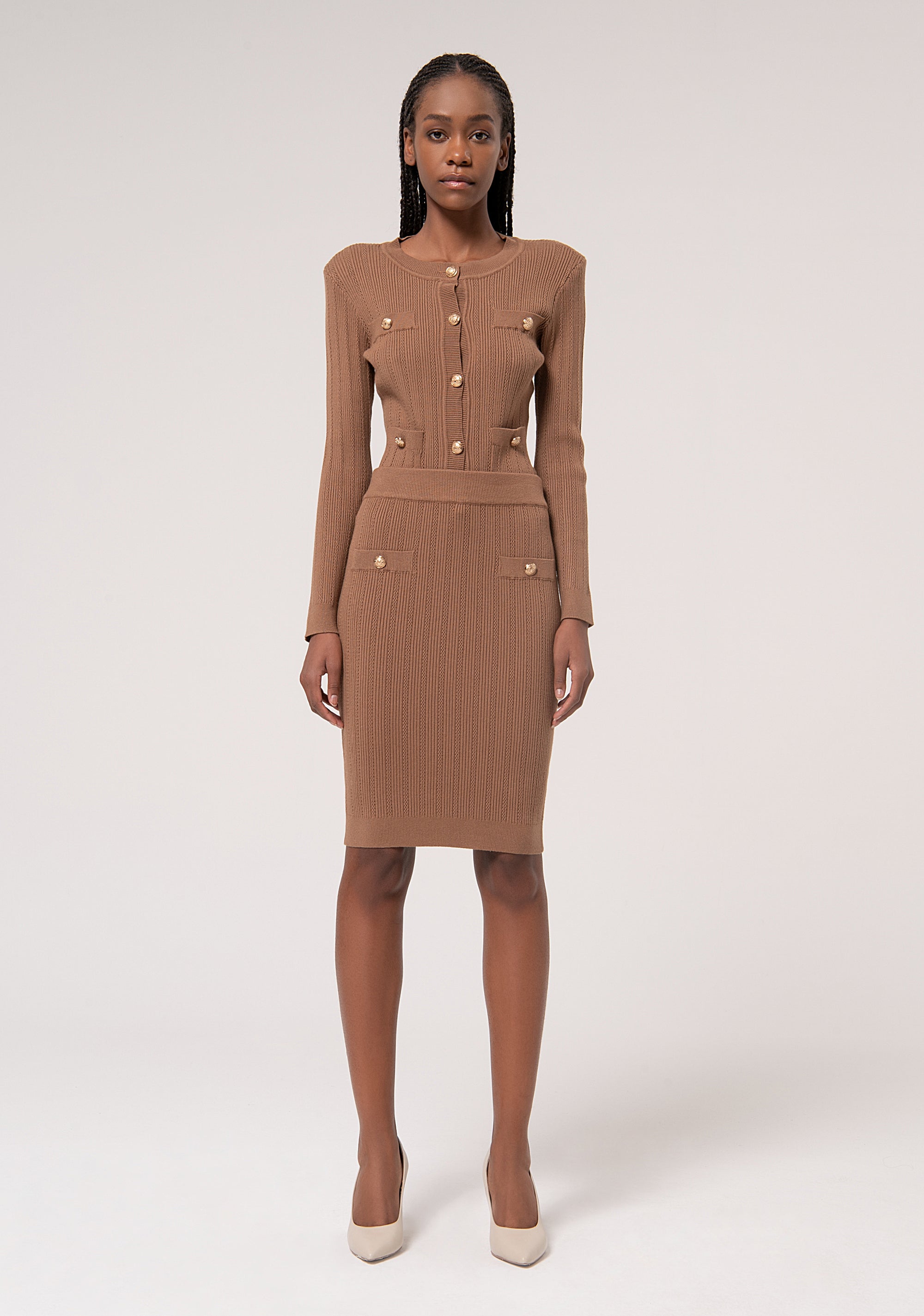 Knitted skirt slim fit Fracomina FR24WG4004K50401-093-1_3769b0d5-1b0e-413b-958a-979ad9e47947