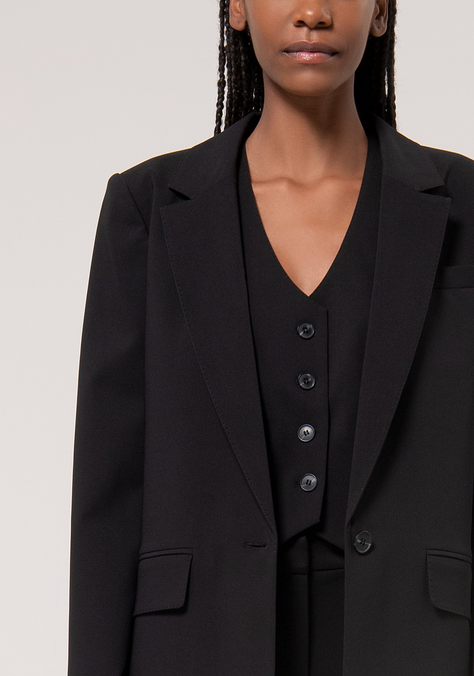 Long blazer jacket regular fit single breasted Fracomina FR24WJ3001W42901-053-2