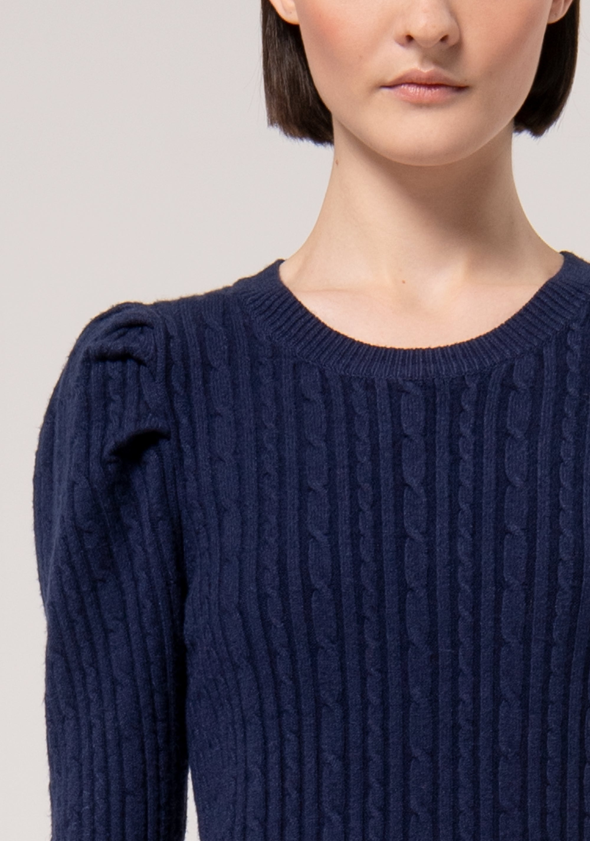 Knitwear slim fit with plaits Fracomina FR24WT7036K50401-117-2