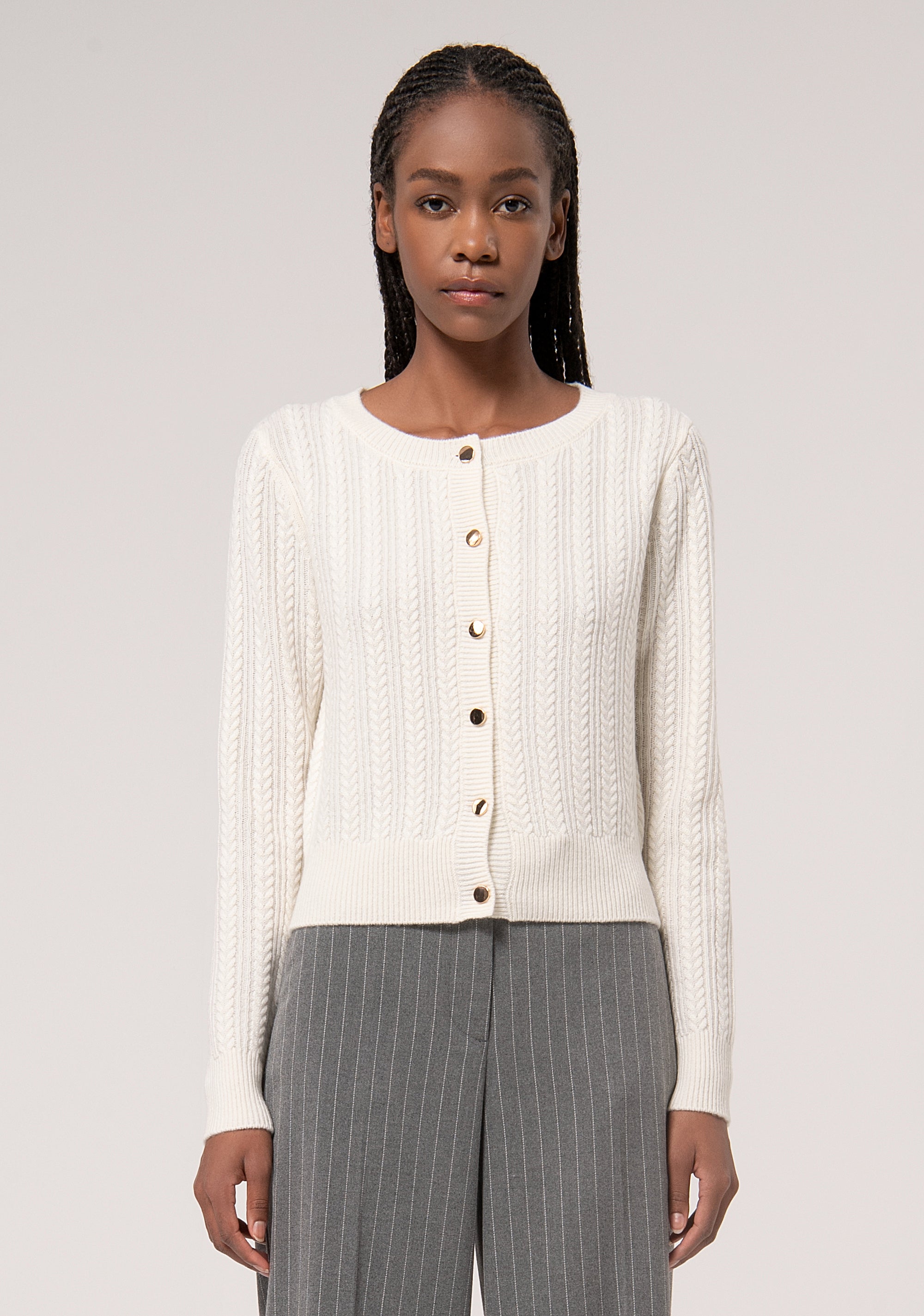 Cardigan regular fit with wool and cachemire Fracomina FR24WT8016K53201-108-1