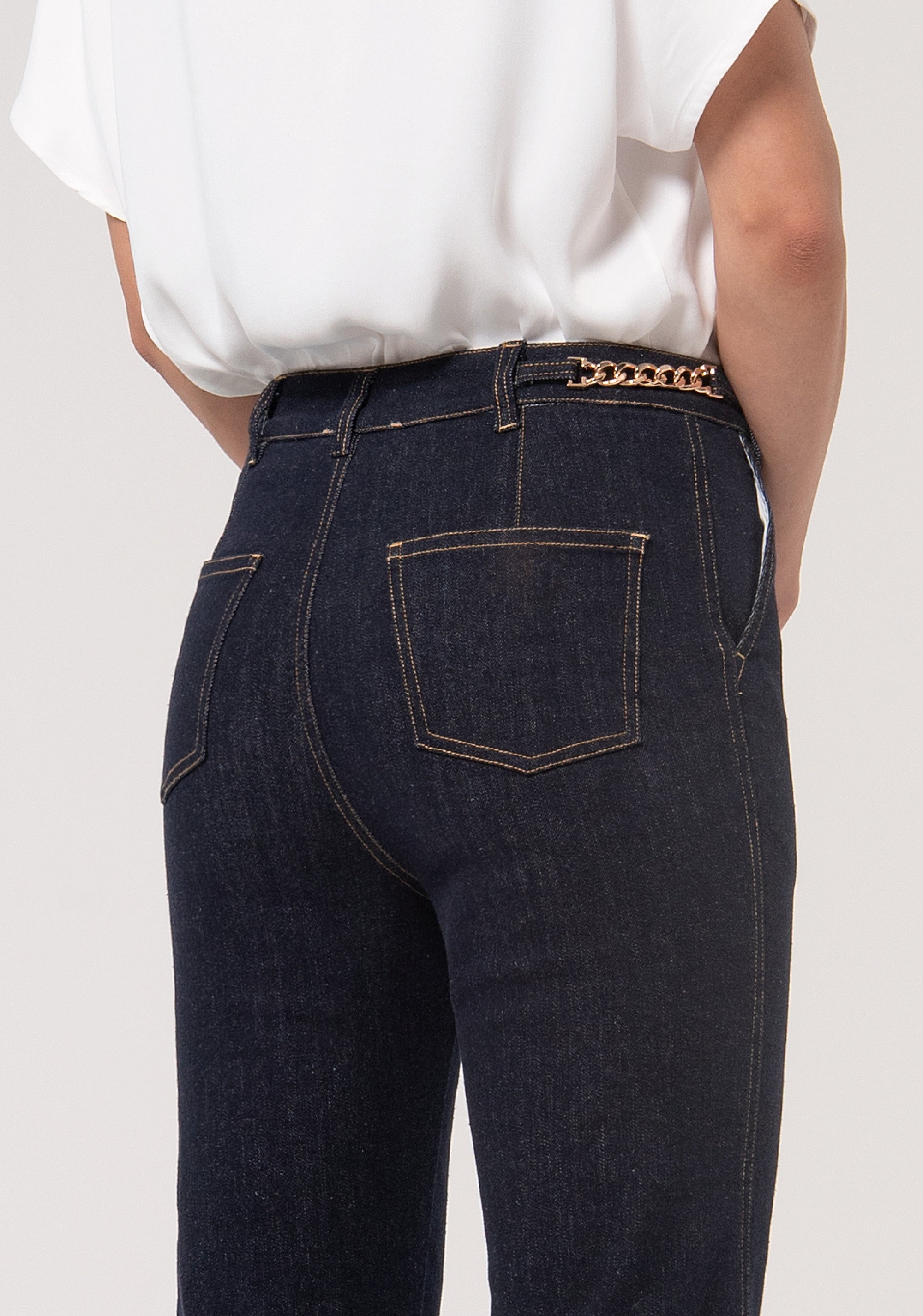 Jeans regular fit made in denim with raw wash Fracomina FR24WV2004D40193-L23-3