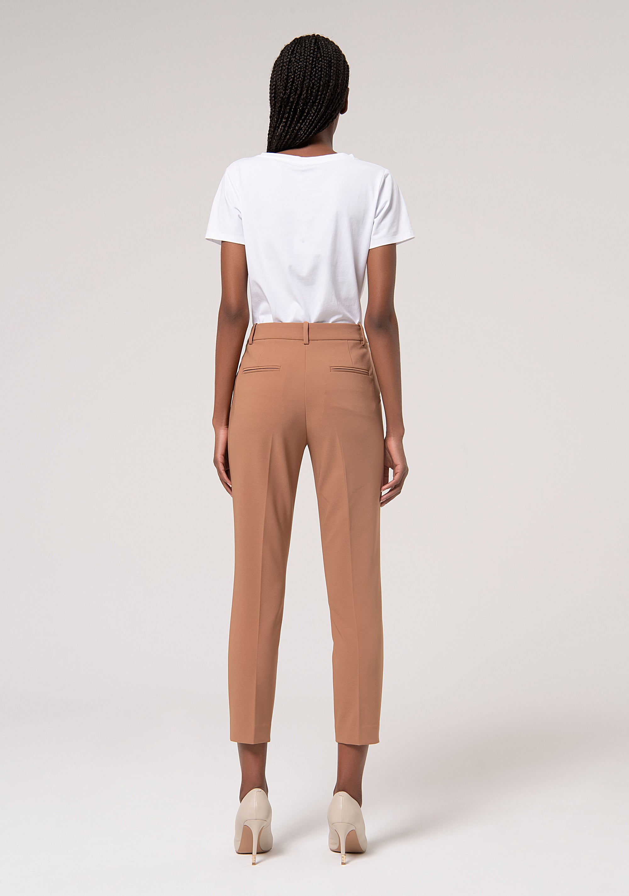 Chino pant regular fit made in stretch fabric Fracomina FR24WV4002W42901-093-4